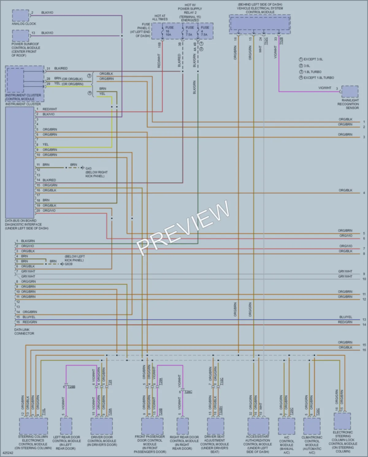 2014 Volkswagen Passat Computer Data Lines wiring diagram preview