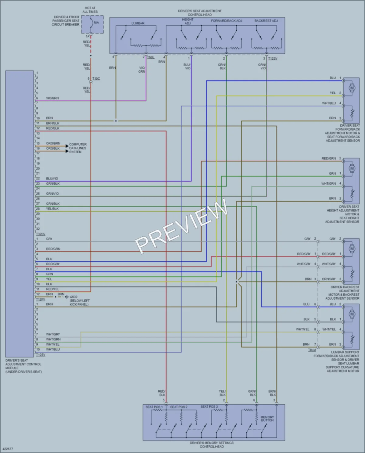 2014 Volkswagen Passat Memory Systems wiring diagram preview