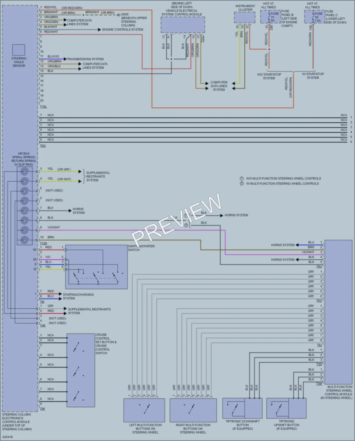 2014 Volkswagen Tiguan Body Control Modules wiring diagram preview