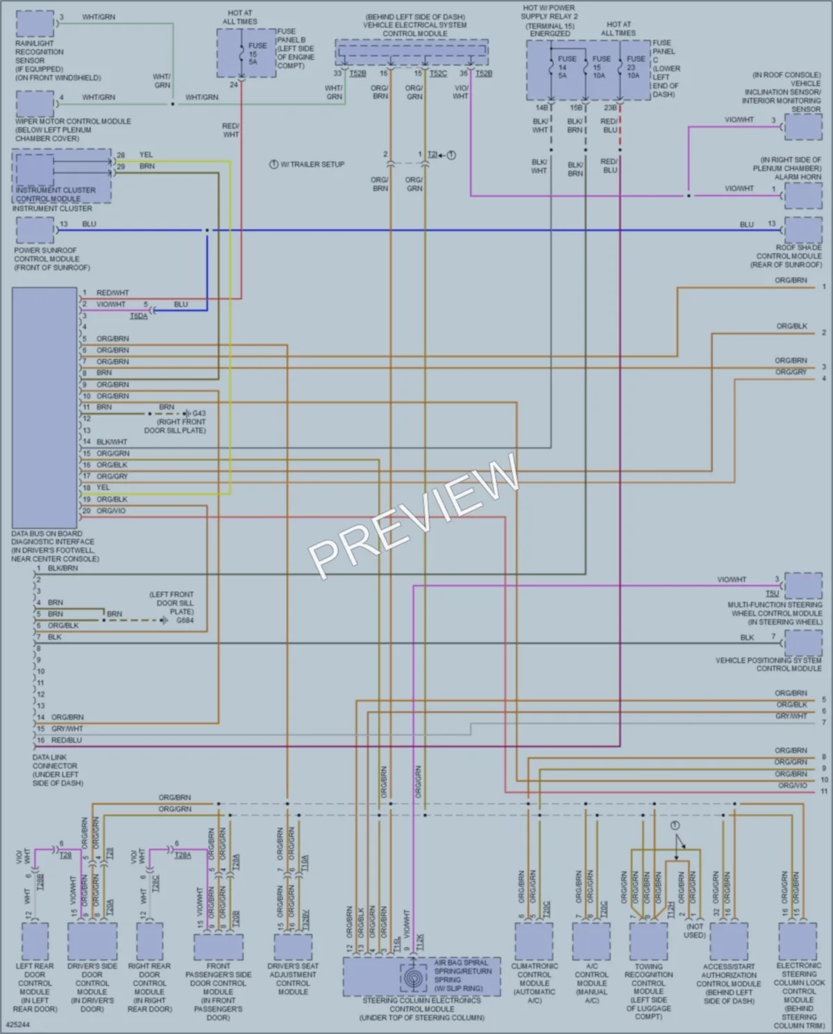 2014 Volkswagen Tiguan Computer Data Lines wiring diagram preview