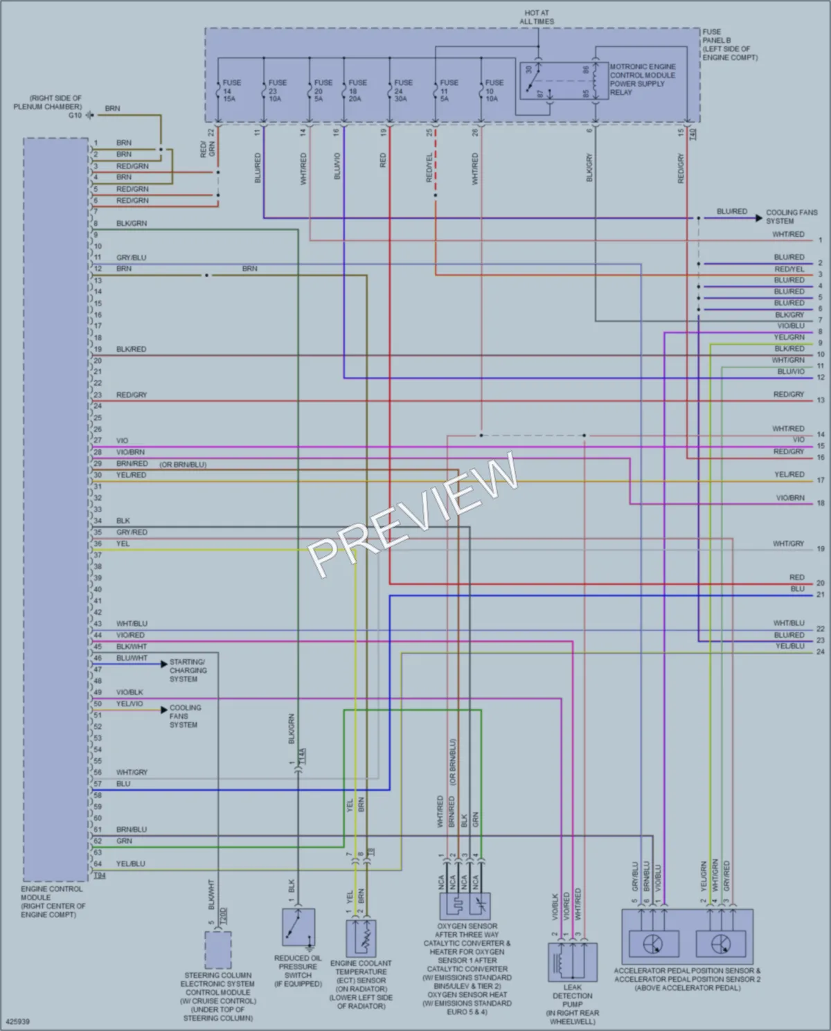 2014 Volkswagen Tiguan Engine Performance wiring diagram preview