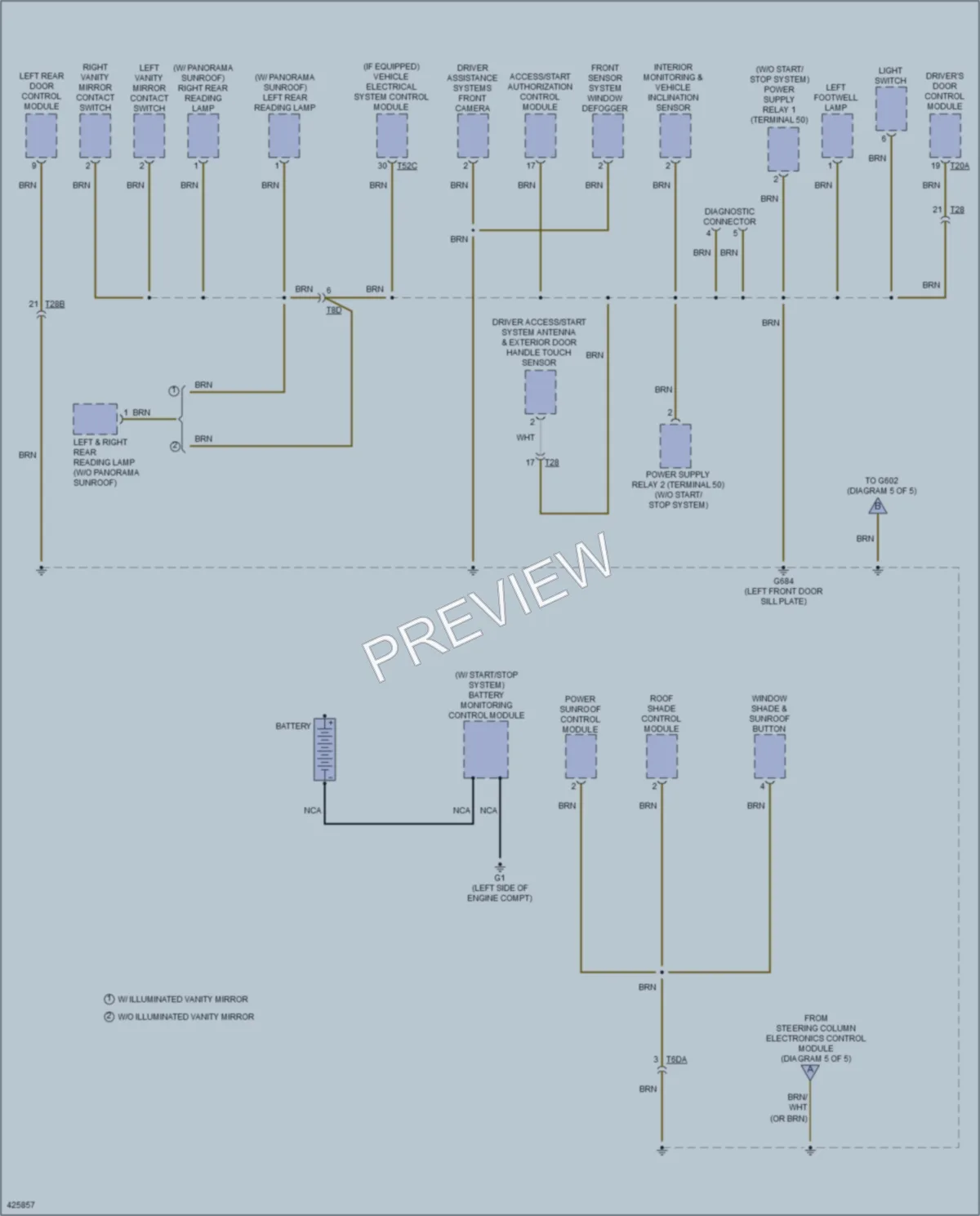 2014 Volkswagen Tiguan Ground Distribution wiring diagram preview