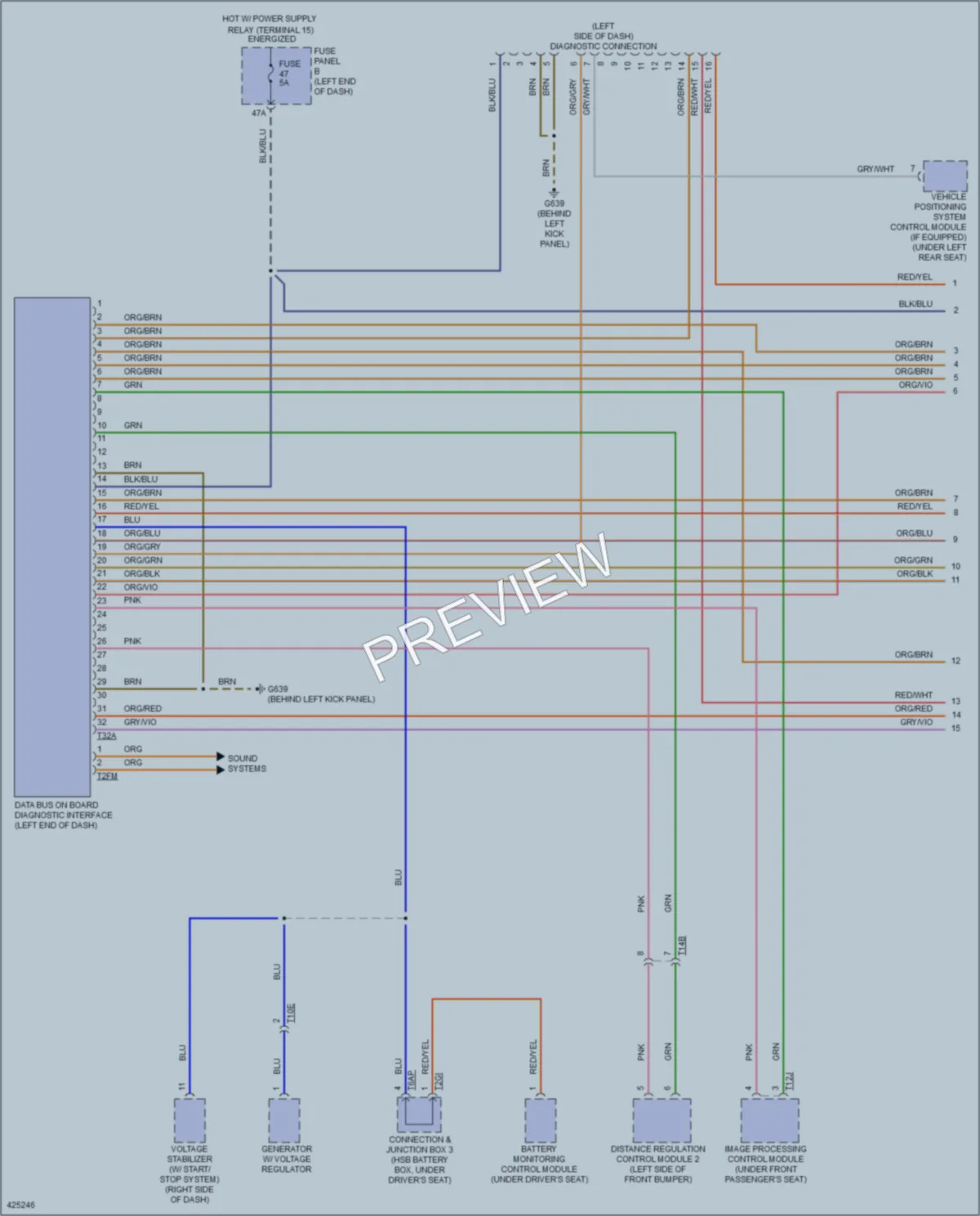 2014 Volkswagen Touareg Computer Data Lines wiring diagram preview