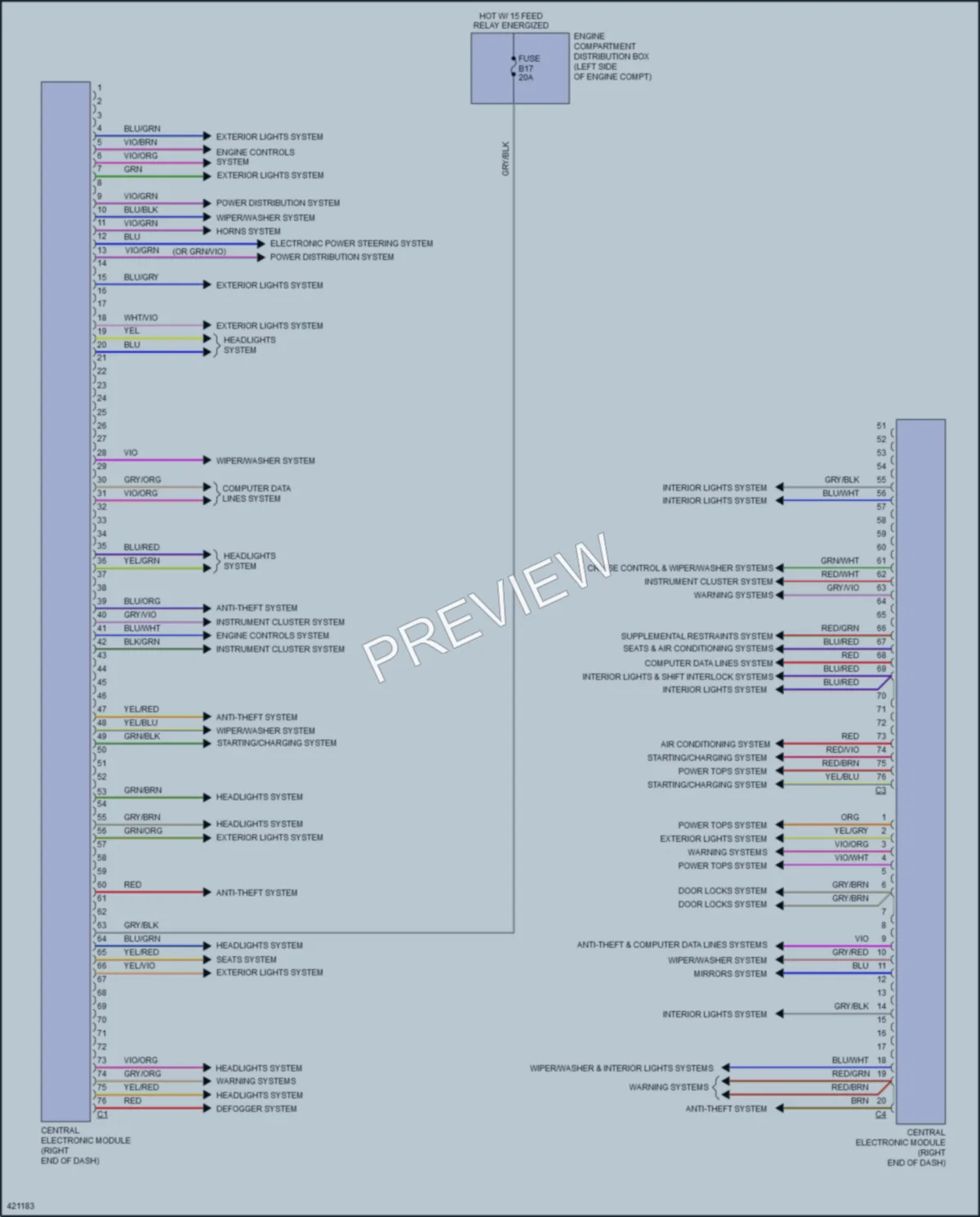 2014 Volvo S60 Body Control Modules wiring diagram preview
