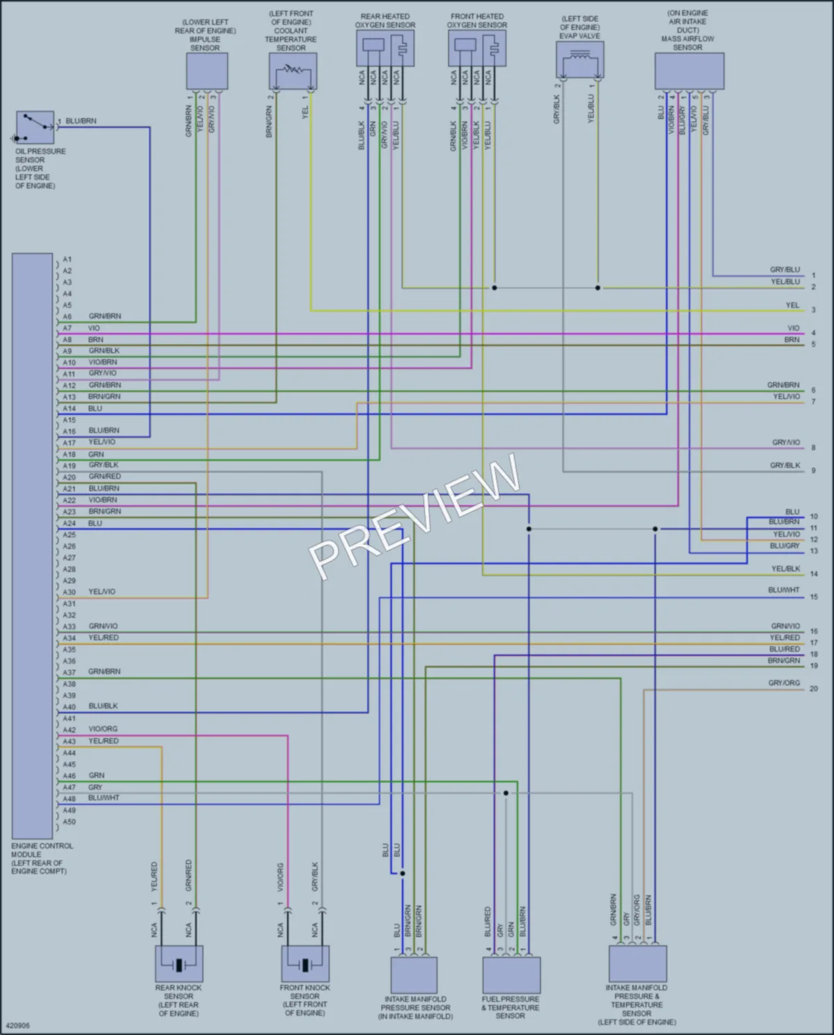 2014 Volvo S60 Engine Performance wiring diagram preview