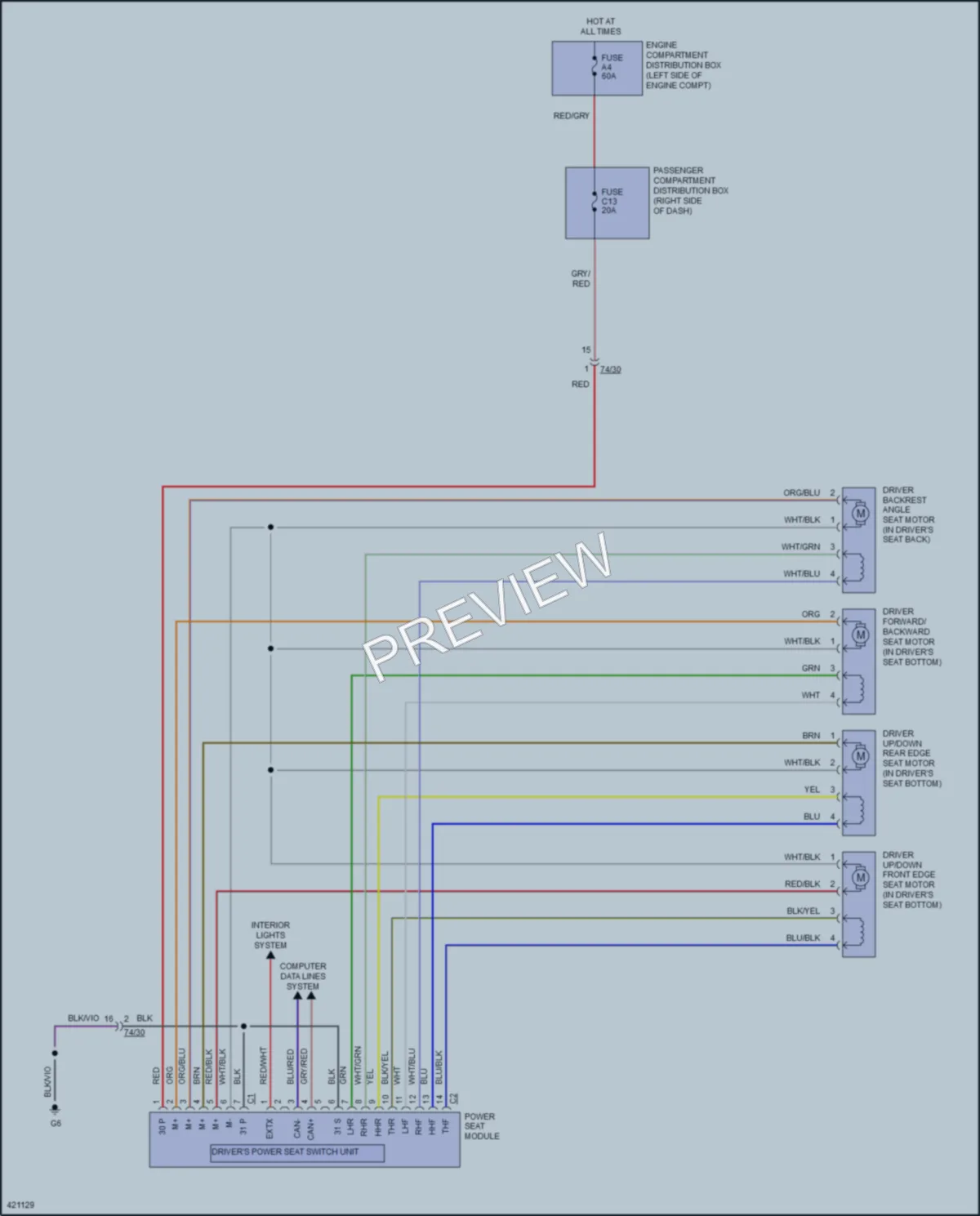 2014 Volvo S60 Memory Systems wiring diagram preview