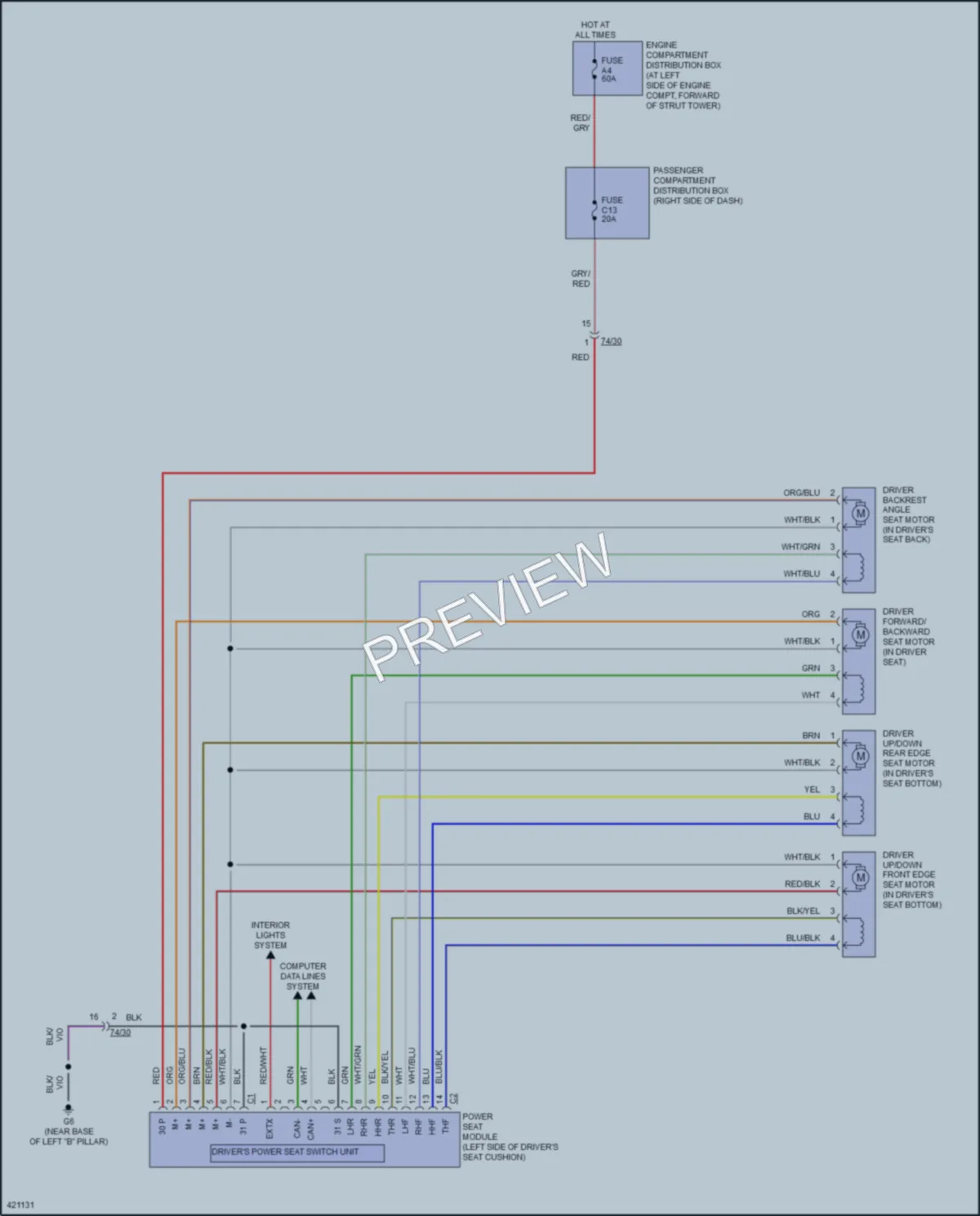2014 Volvo S80 Memory Systems wiring diagram preview