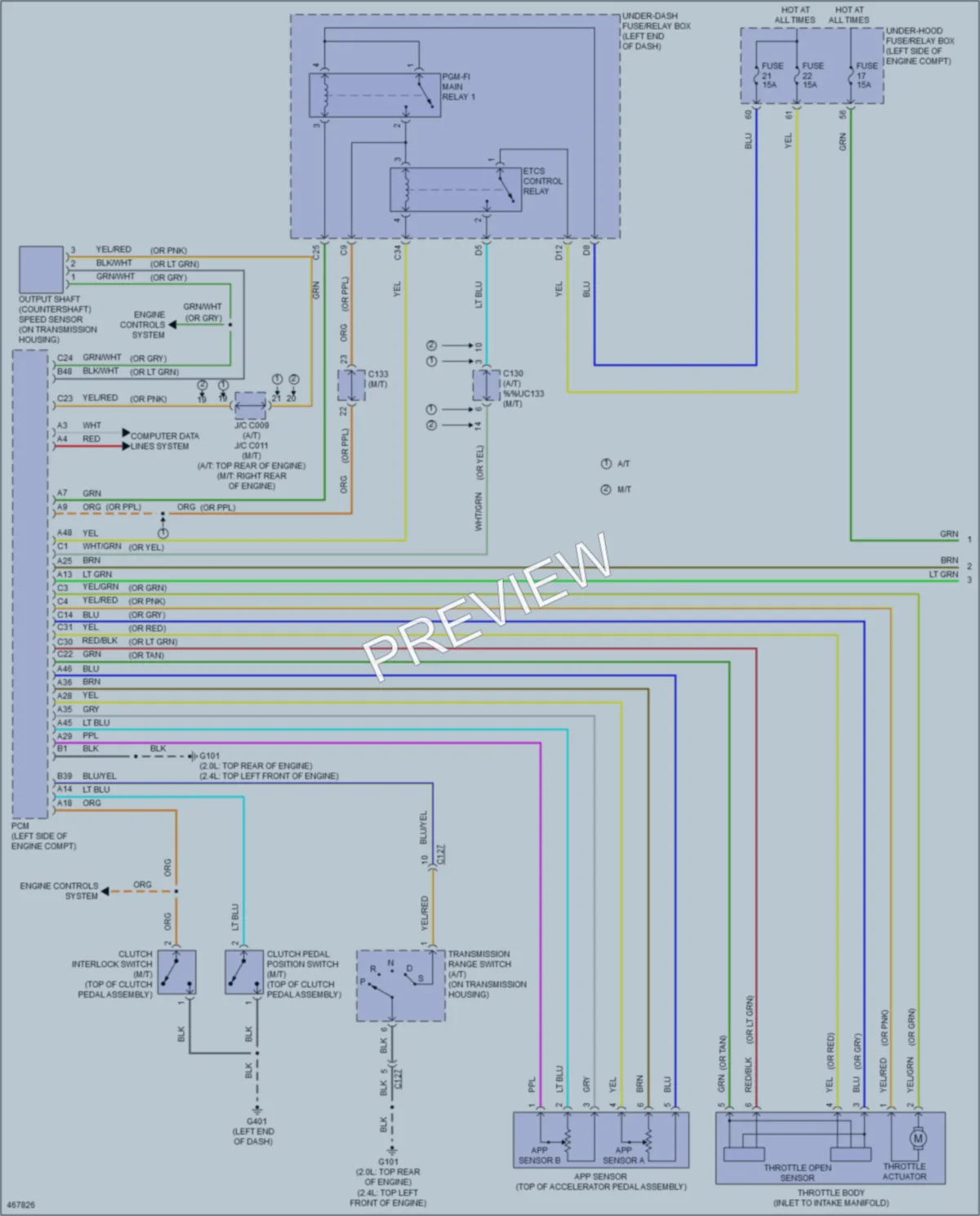 2015 Acura ILX Cruise Control wiring diagram preview
