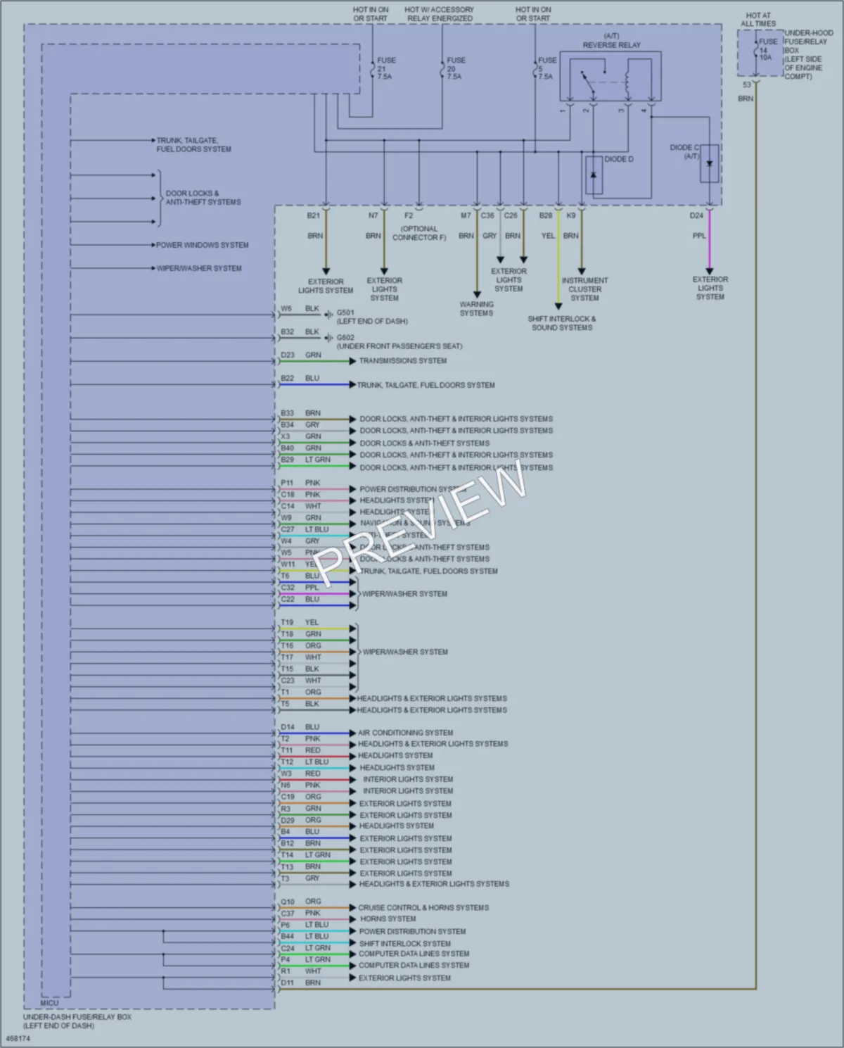 2015 Acura ILXHybrid Body Control Modules wiring diagram preview