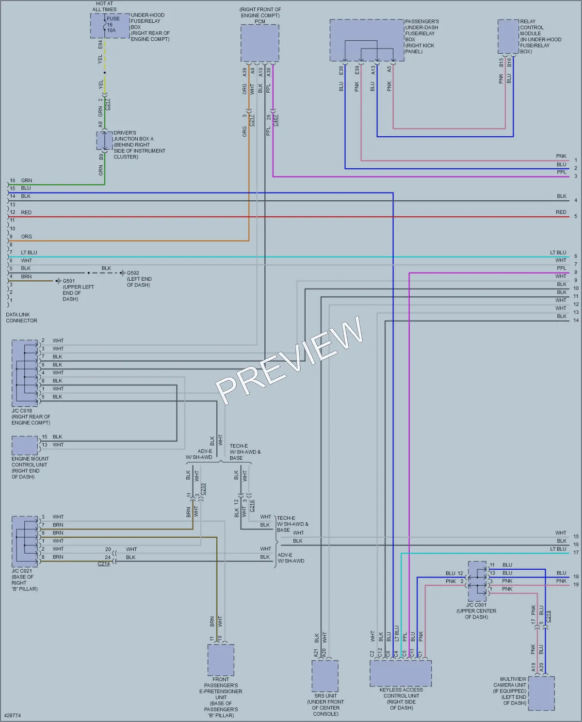 2015 Acura MDX Computer Data Lines wiring diagram preview