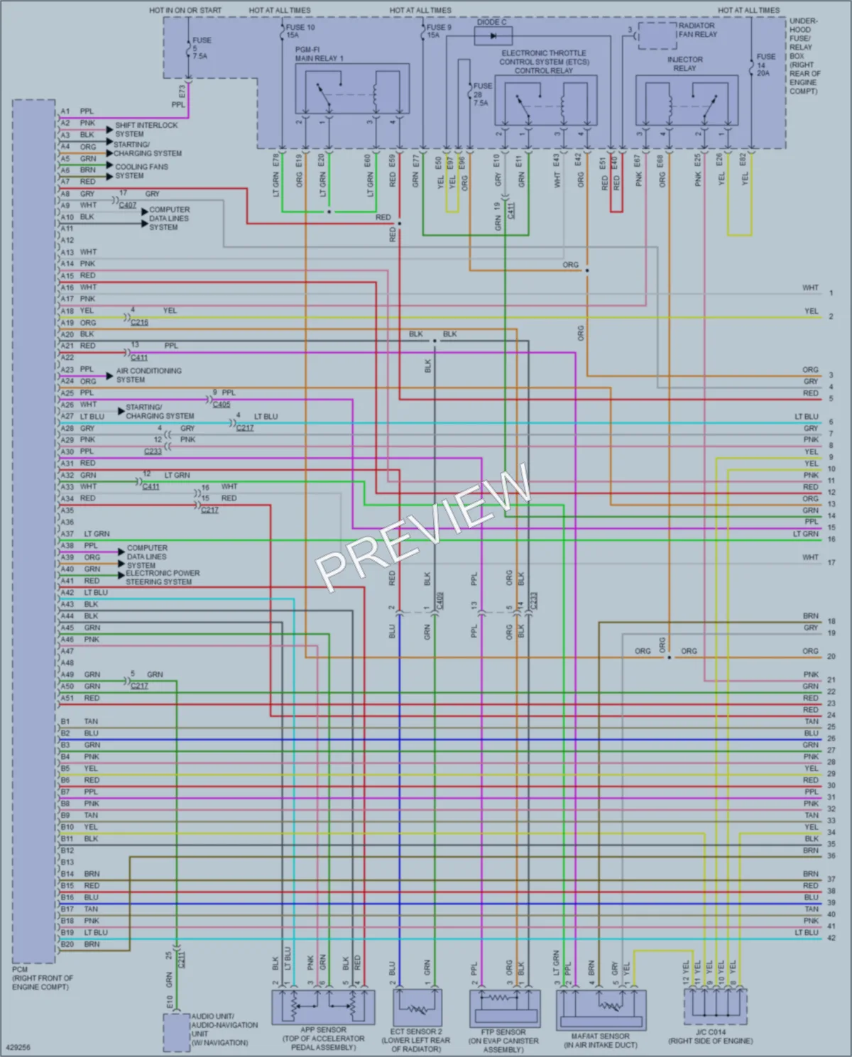 2015 Acura MDX Engine Performance wiring diagram preview