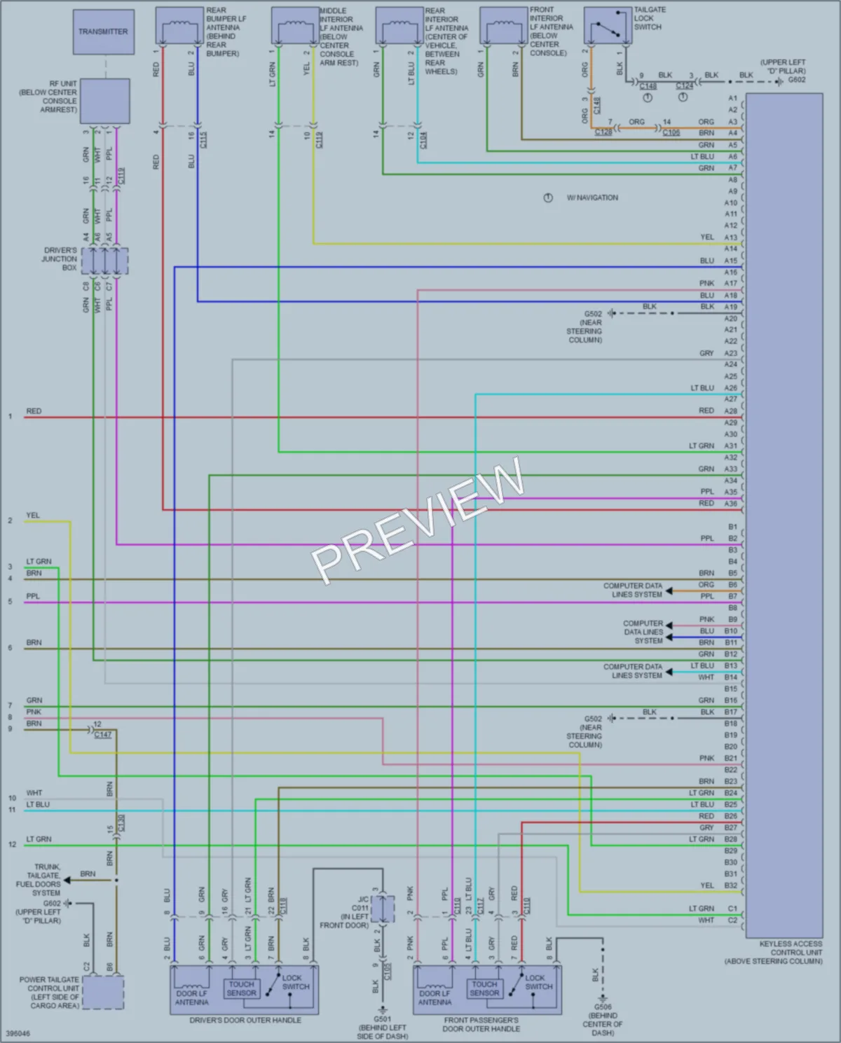 2015 Acura RDX Anti Theft wiring diagram preview