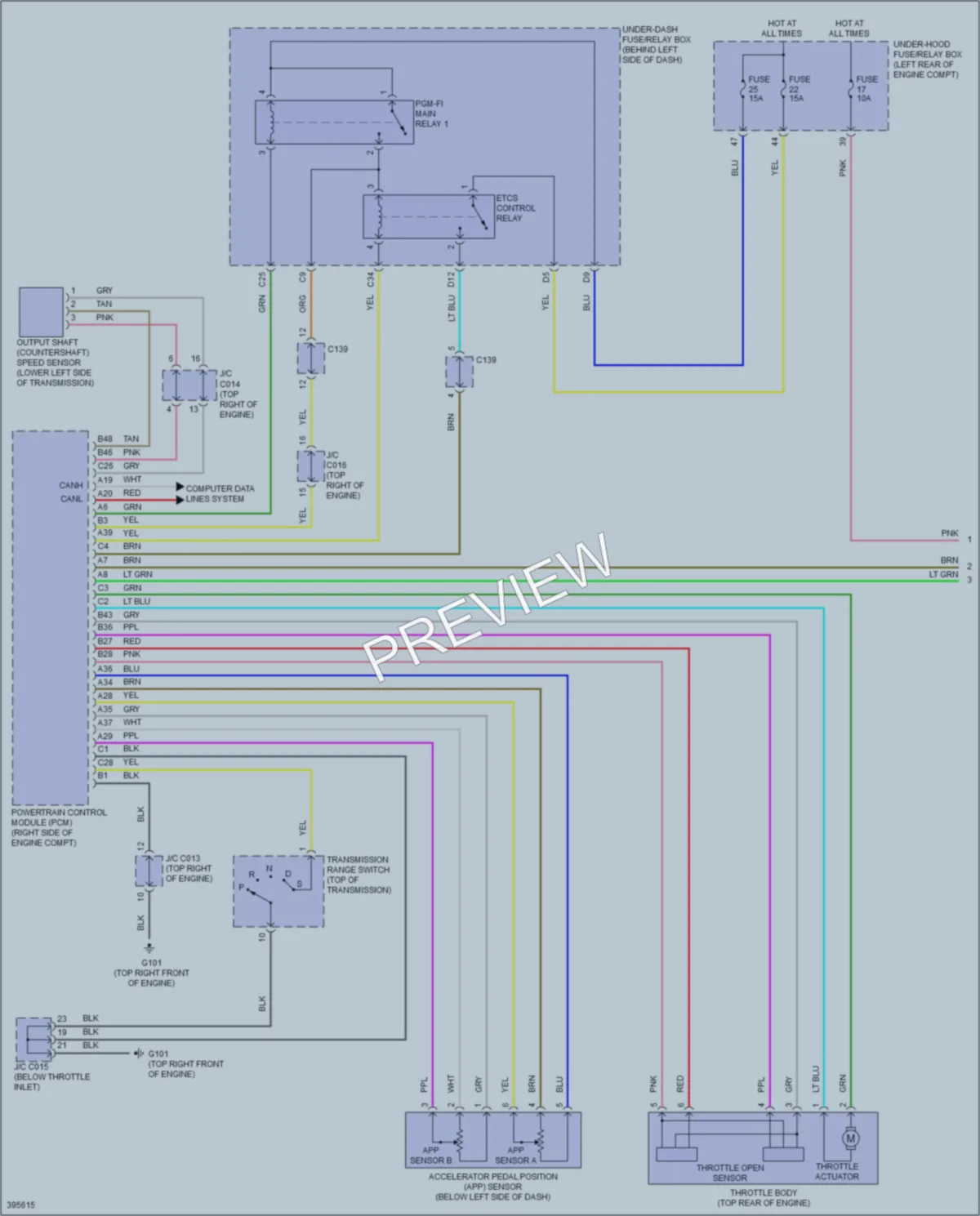 2015 Acura RDX Cruise Control wiring diagram preview