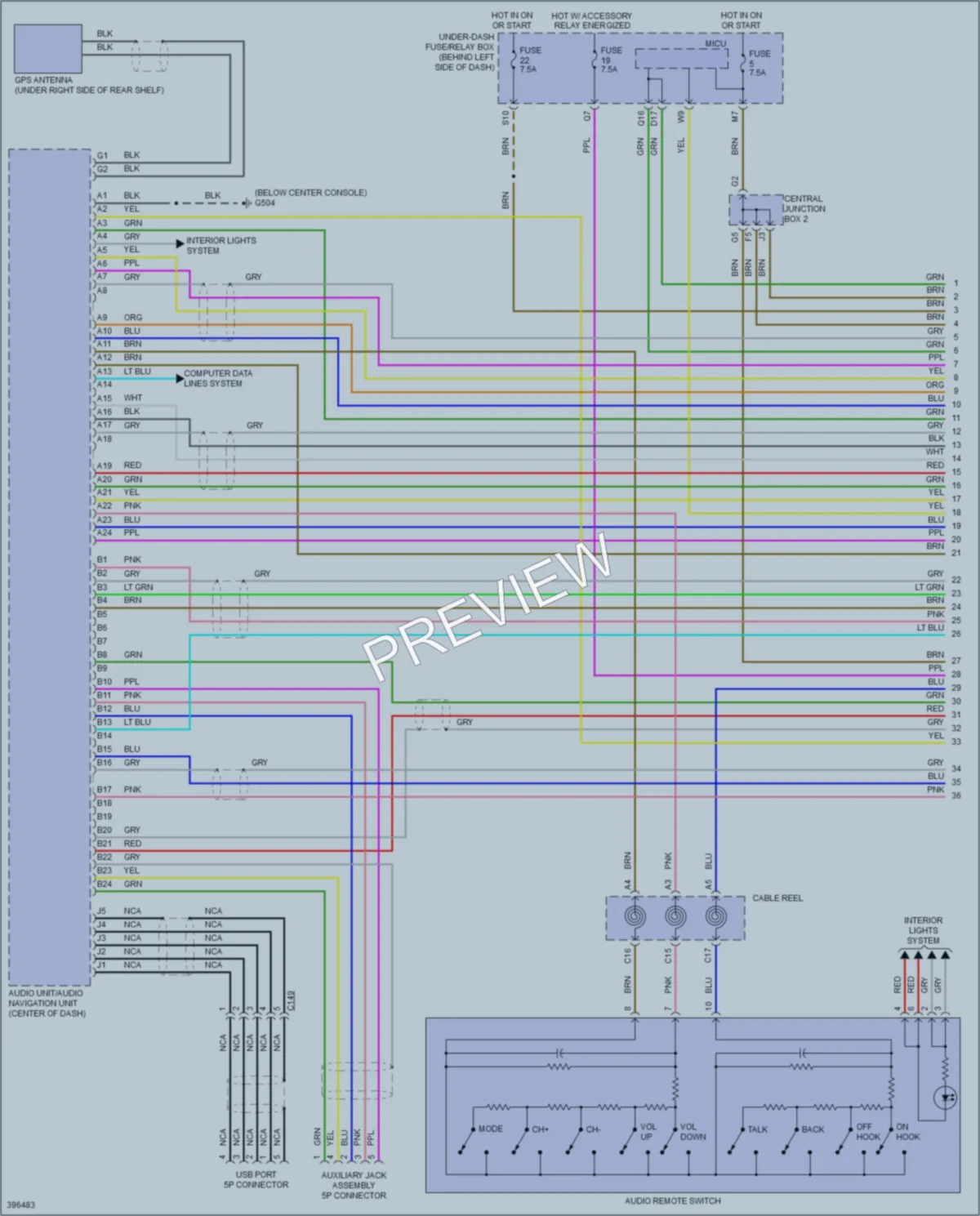 2015 Acura RDX Radio wiring diagram preview