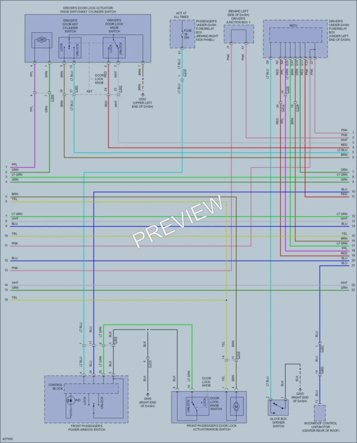 2015 Acura RLX Anti Theft wiring diagram preview