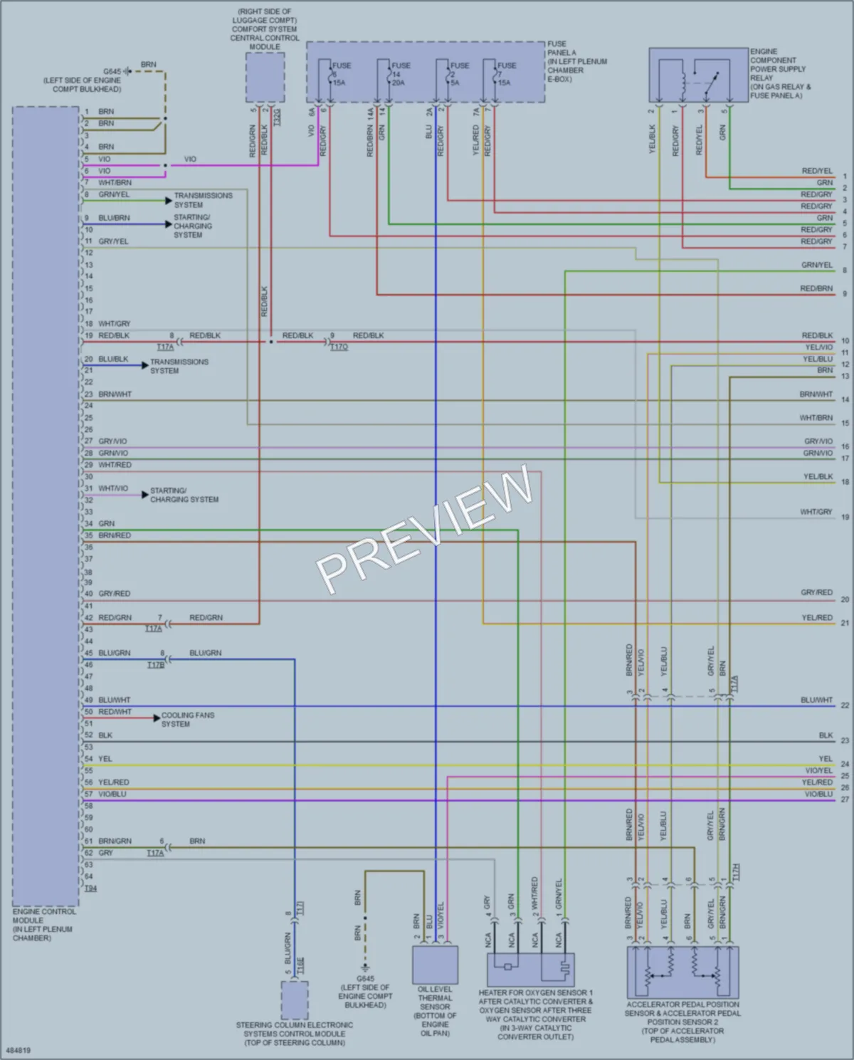 2015 Audi A6 Engine Performance wiring diagram preview