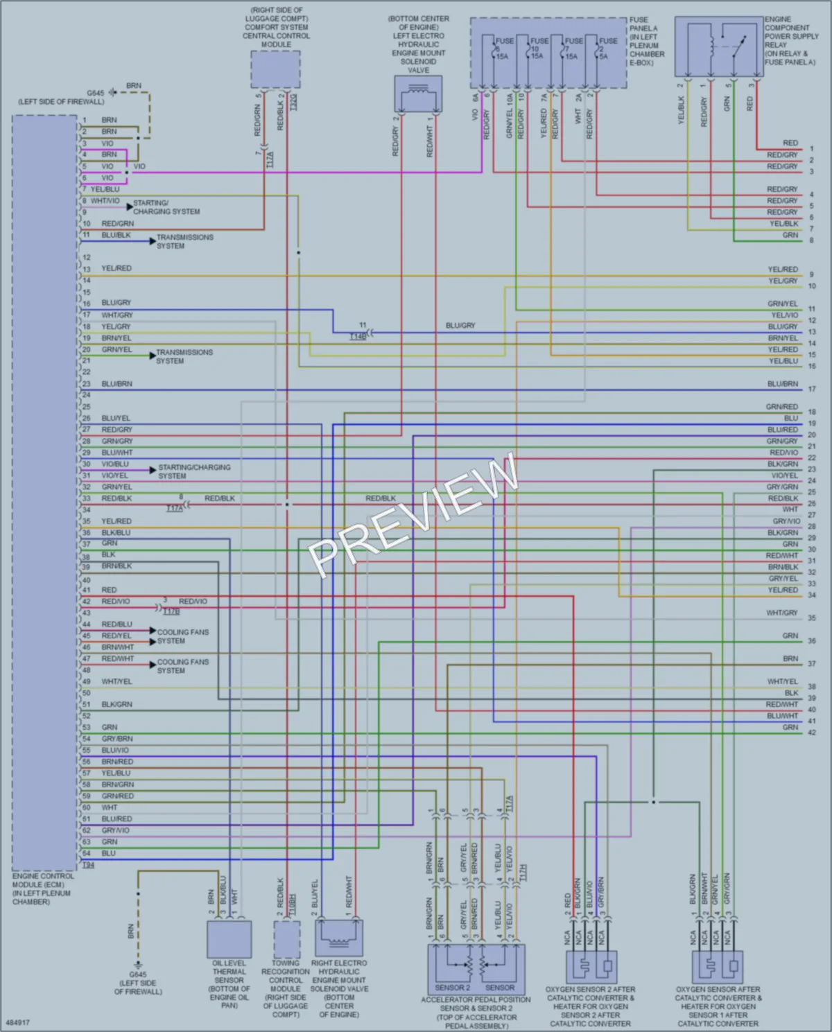 2015 Audi A7 Engine Performance wiring diagram preview