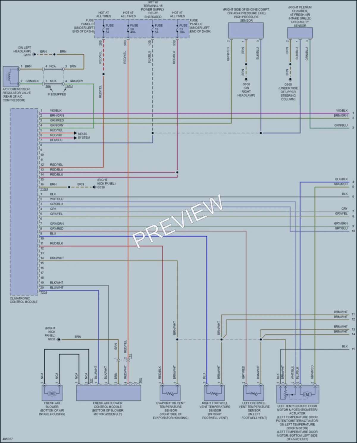 2015 Audi Q3 Air Conditioning wiring diagram preview