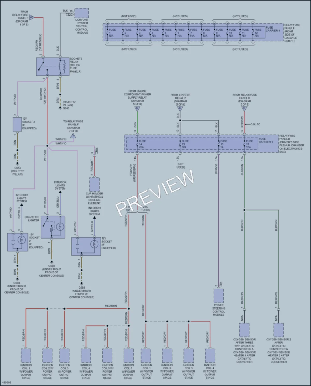 2015 Audi Q5 Power Distribution wiring diagram preview