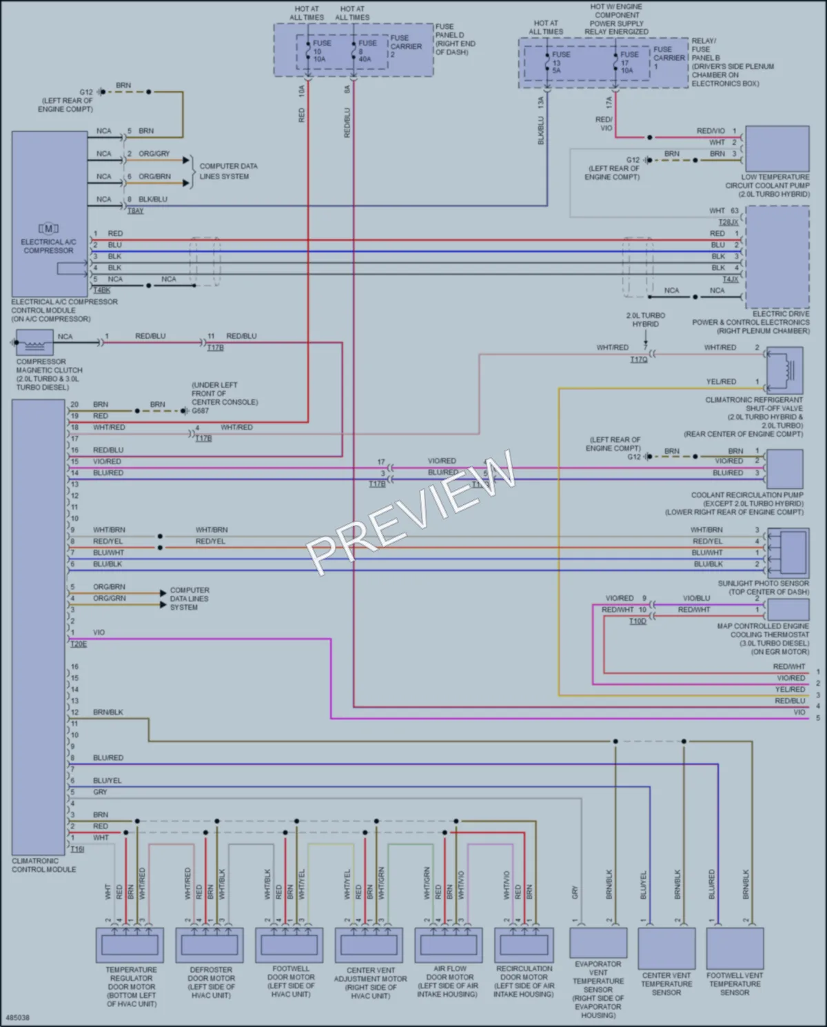 2015 Audi Q5hybrid Air Conditioning wiring diagram preview