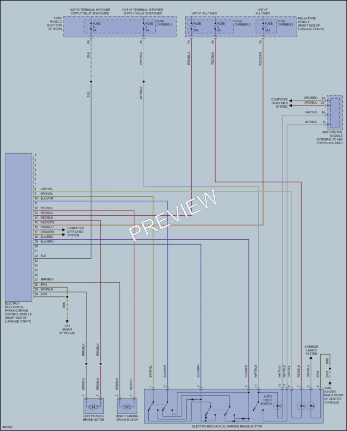 2015 Audi Q5hybrid Shift Interlock wiring diagram preview