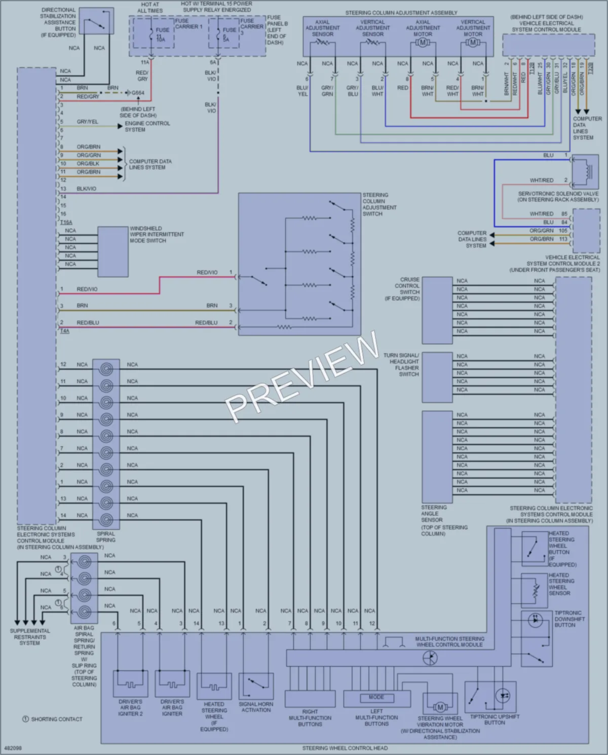 2015 Audi Q7 Electronic Power Steering wiring diagram preview