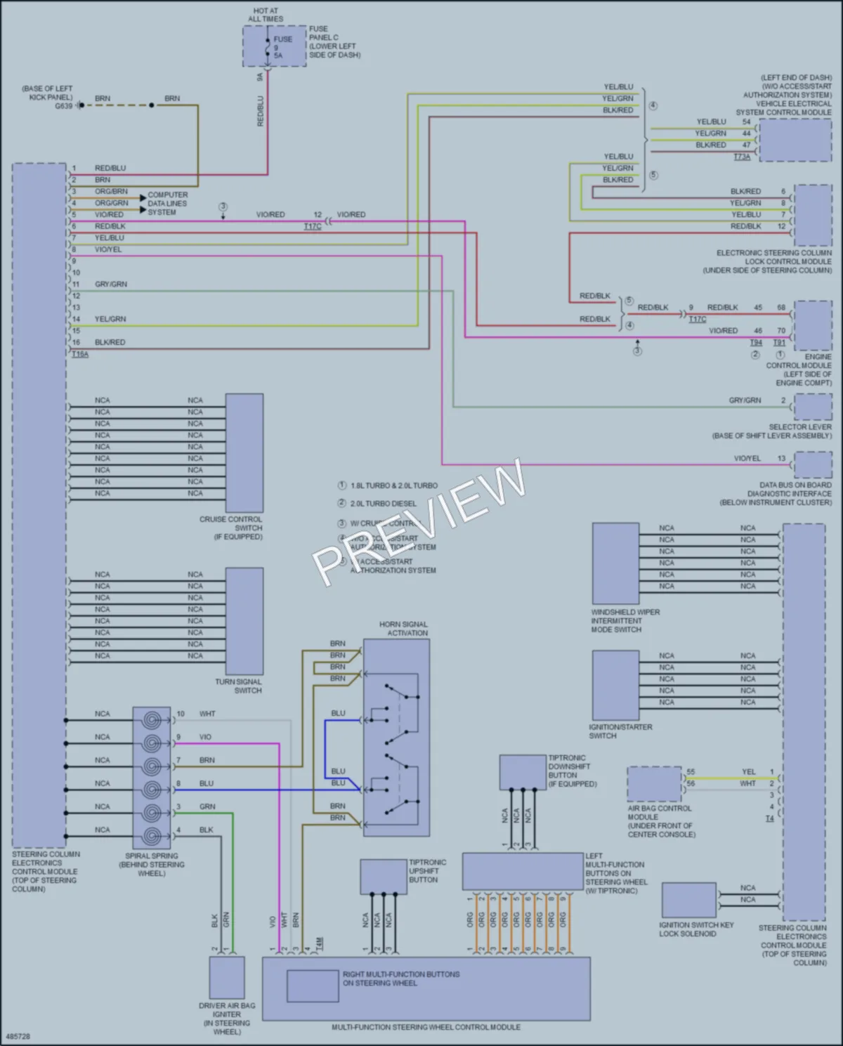 2015 Audi S3 Body Control Modules wiring diagram preview