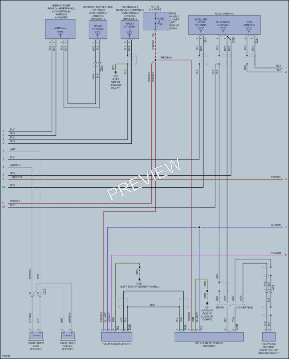 2015 Audi S3 Radio wiring diagram preview
