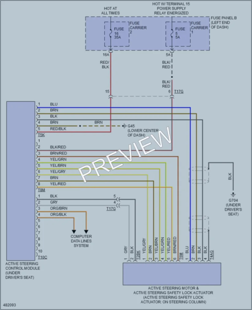2015 Audi S7 Electronic Power Steering wiring diagram preview