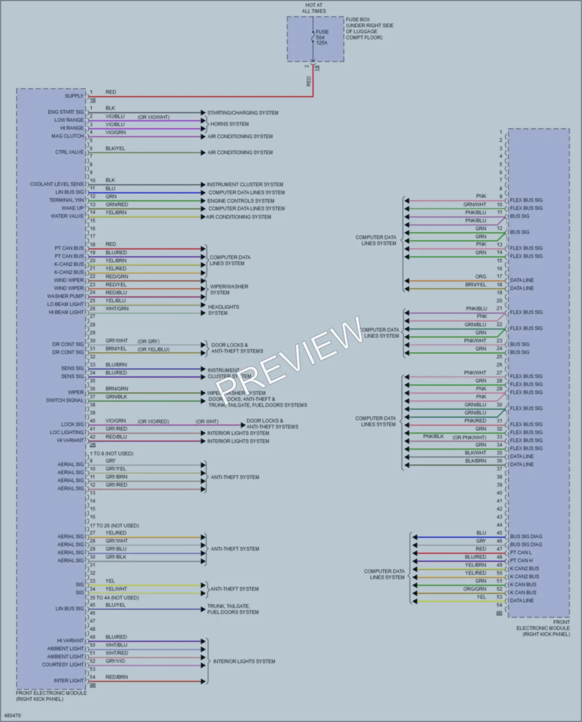 2015 BMW 228i Body Control Modules wiring diagram preview