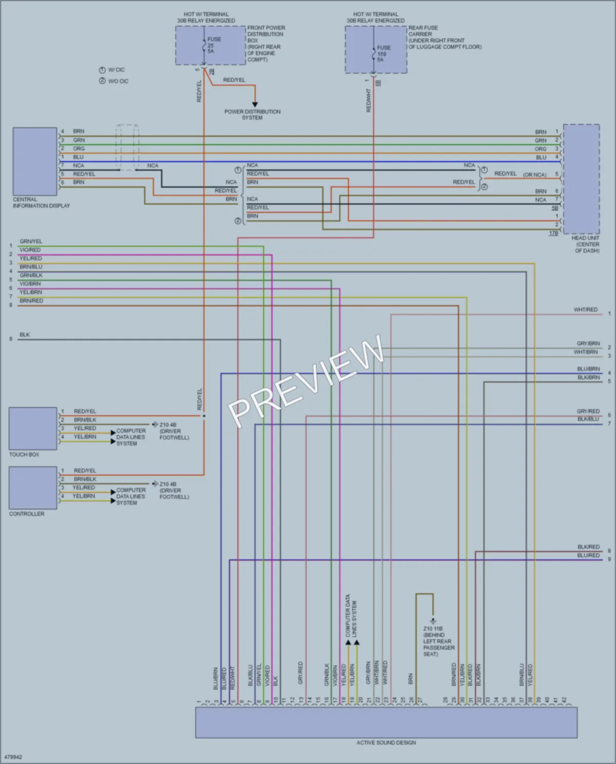 2015 BMW 228i Radio wiring diagram preview