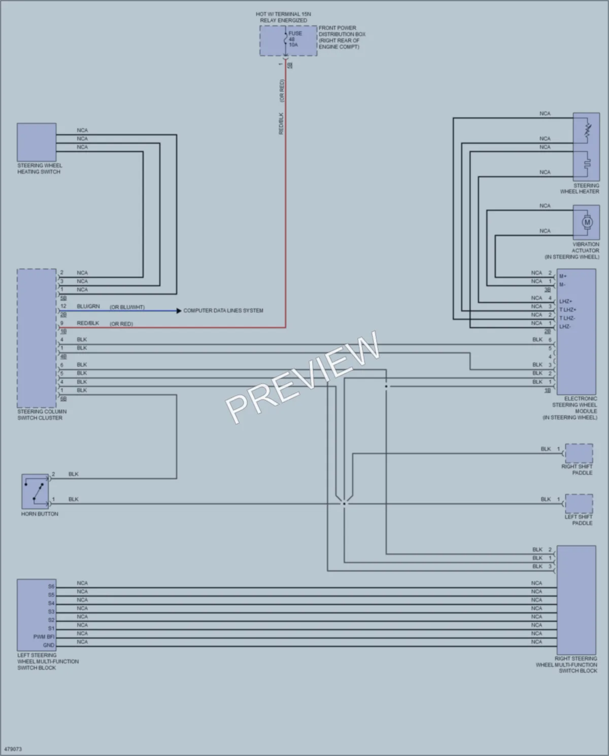 2015 BMW 328d Power Seats wiring diagram preview