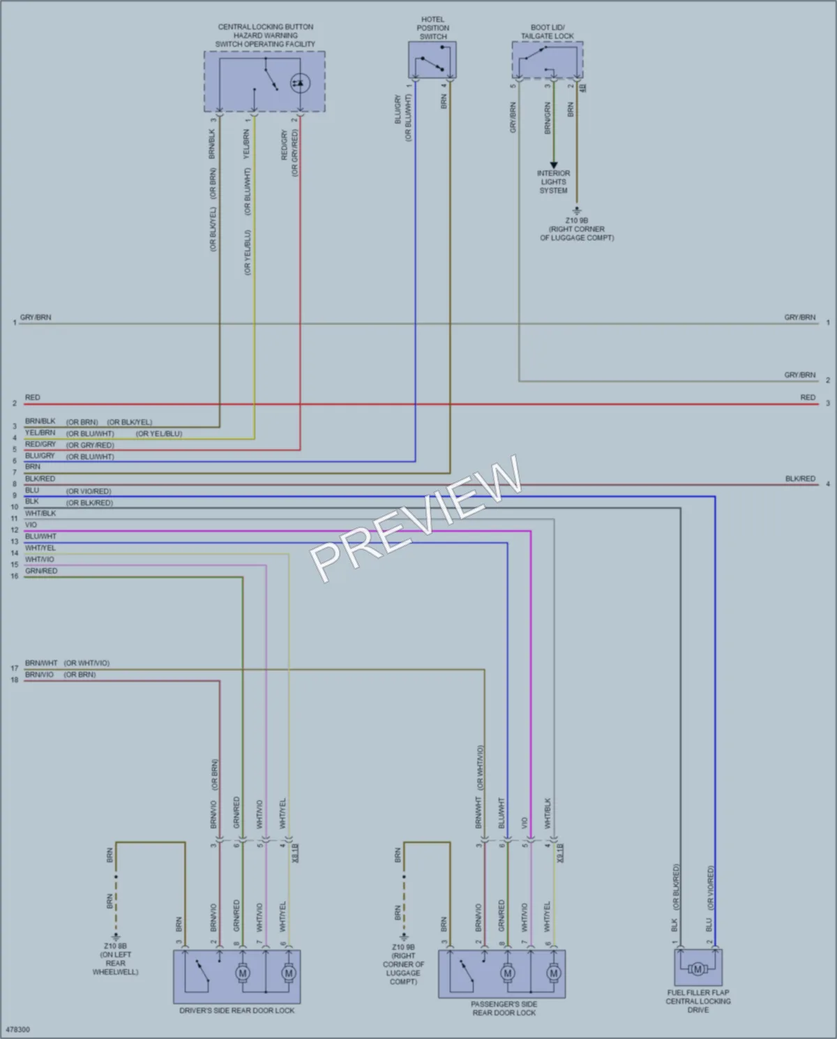 2015 BMW 335iGranTurismo Anti Theft wiring diagram preview