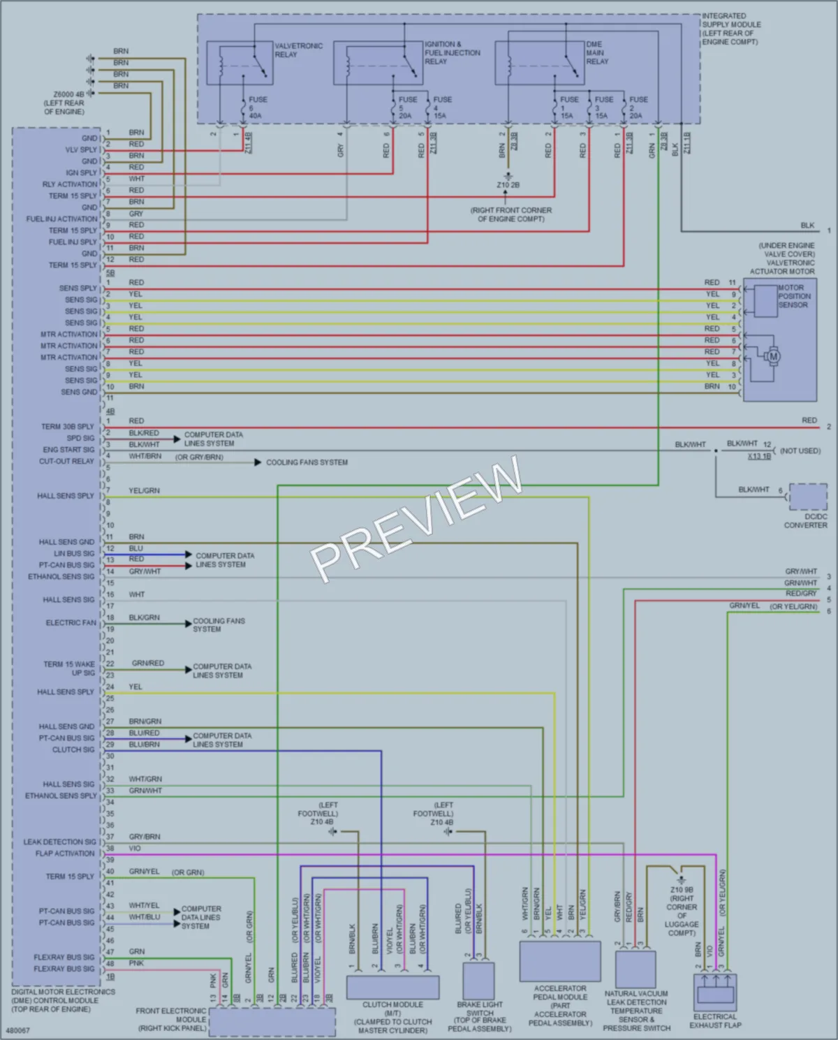 2015 BMW 428iGranCoupe Engine Performance wiring diagram preview