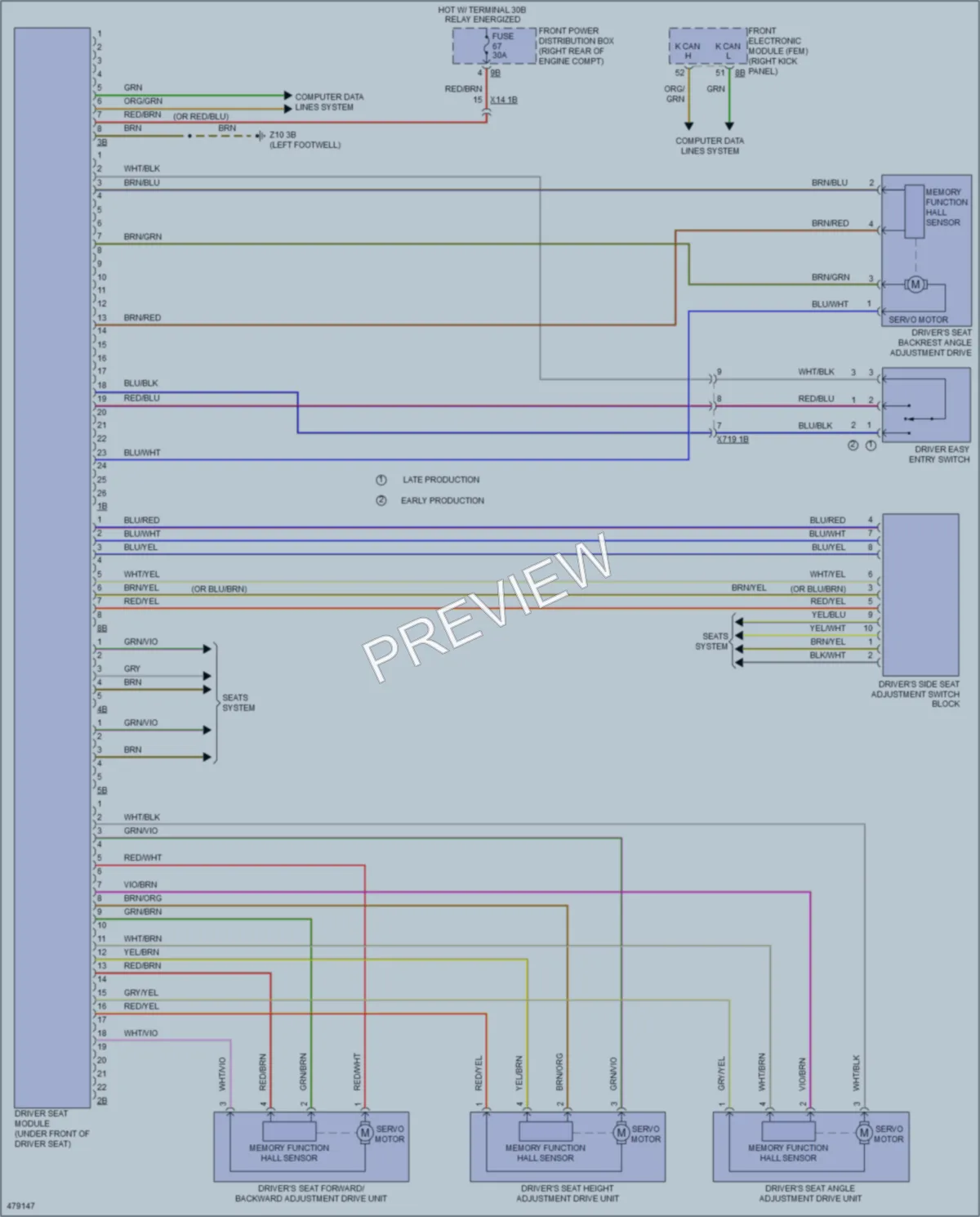 2015 BMW 428iGranCoupe Memory Systems wiring diagram preview