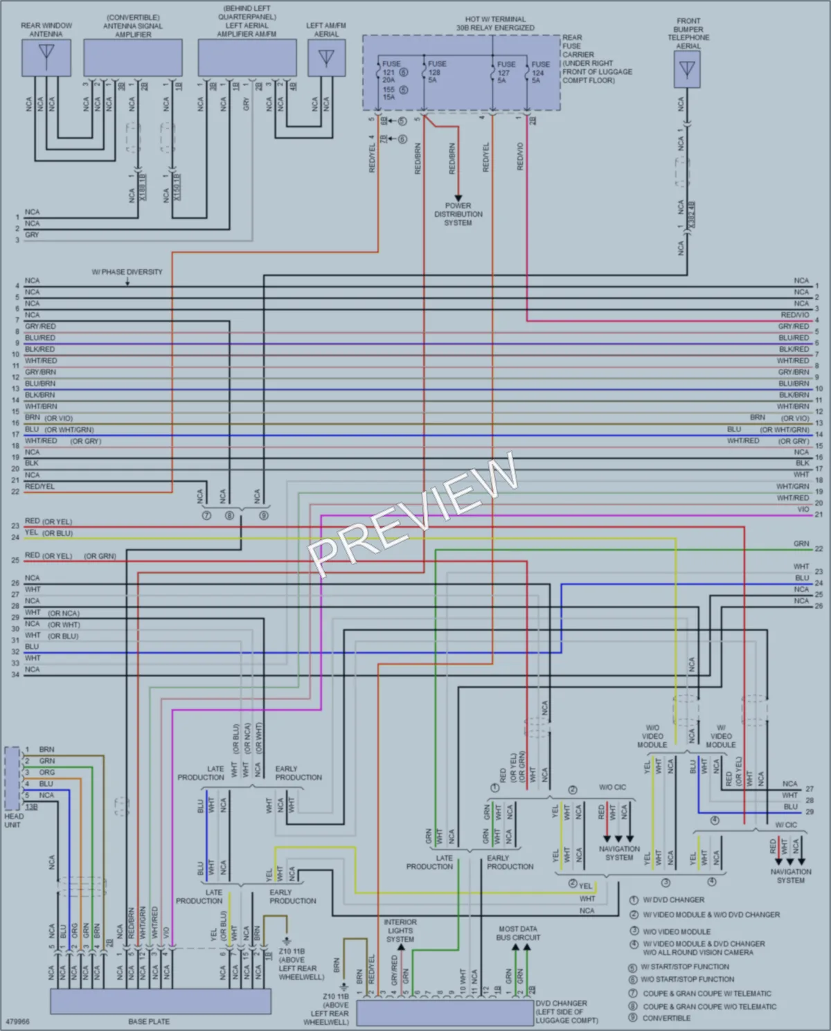 2015 BMW 435iGranCoupe Radio wiring diagram preview