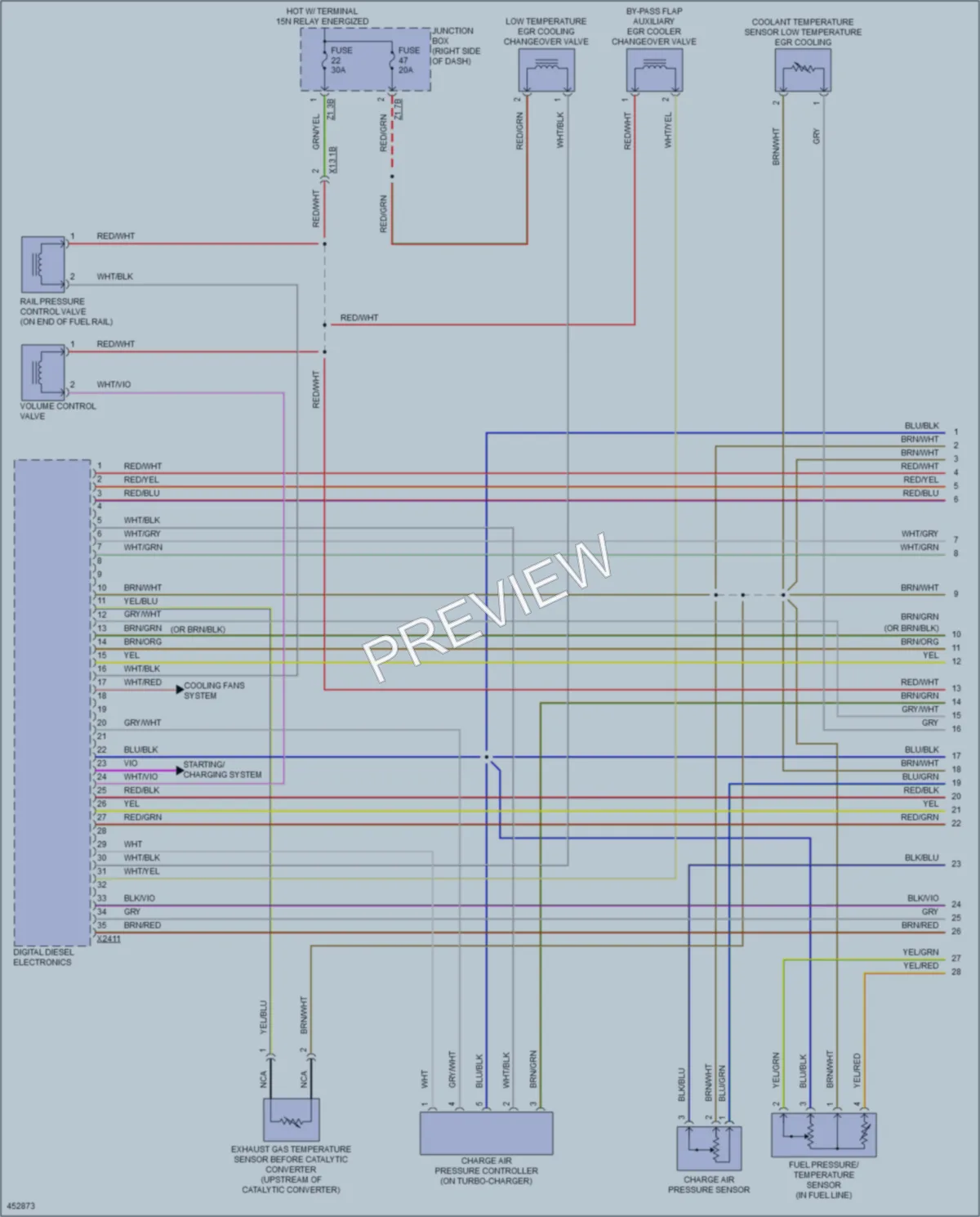 2015 BMW 535d Engine Performance wiring diagram preview