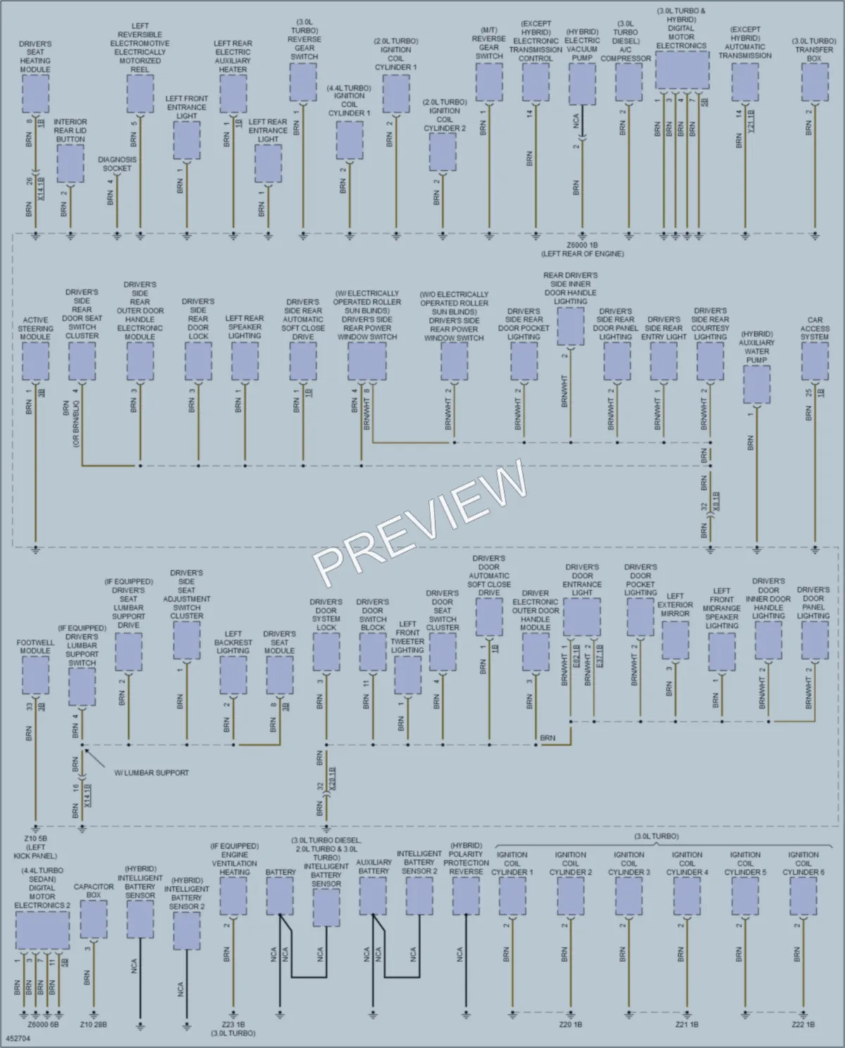 2015 BMW 535iGranTurismo Ground Distribution wiring diagram preview