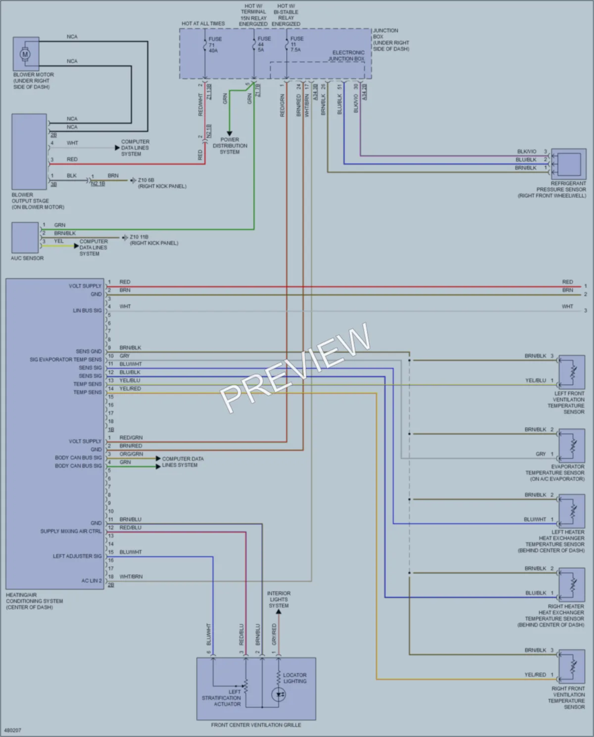 2015 BMW 640iGranCoupe Air Conditioning wiring diagram preview