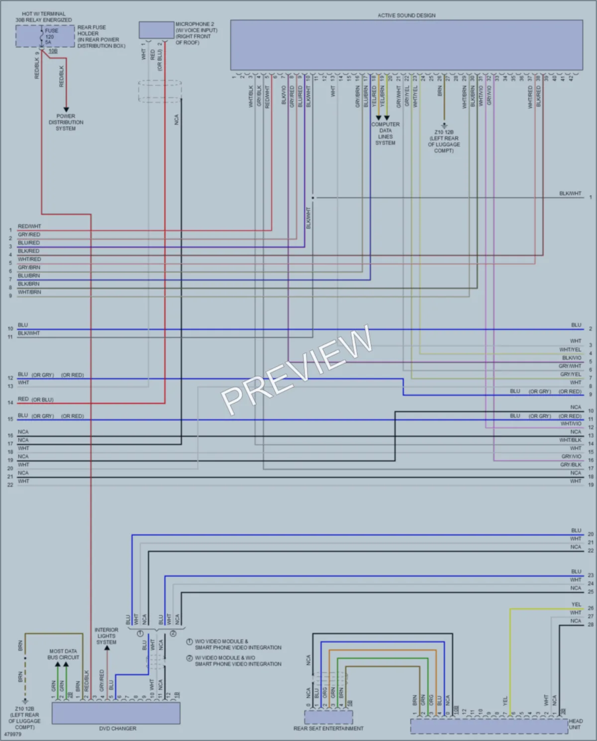 2015 BMW 640iGranCoupe Radio wiring diagram preview