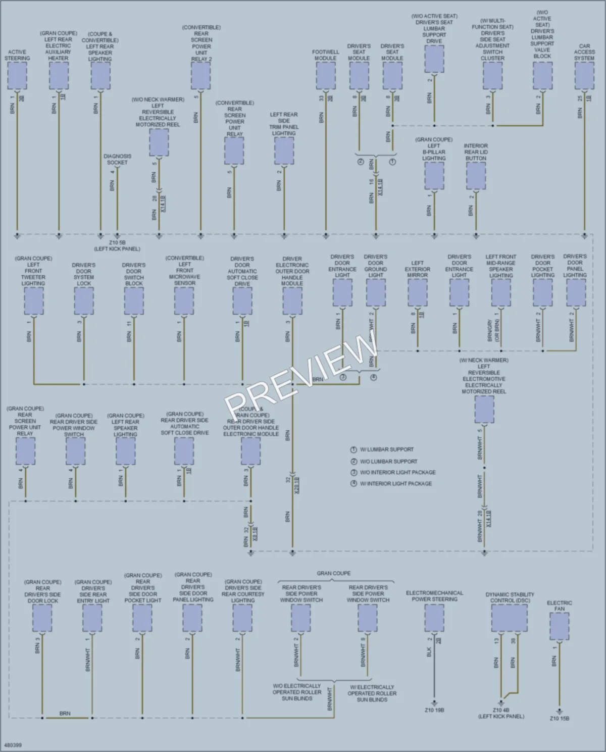 2015 BMW 650i Ground Distribution wiring diagram preview