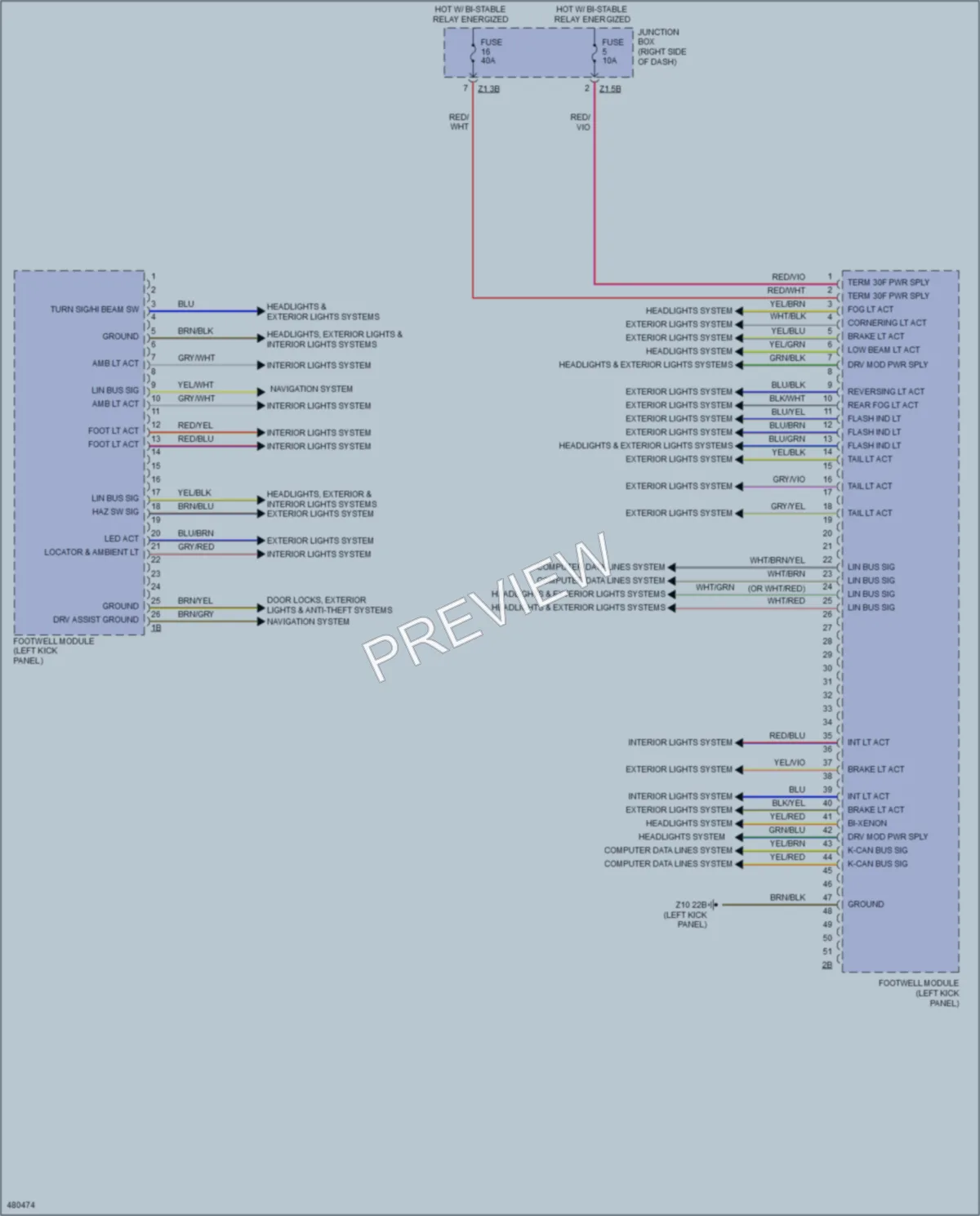 2015 BMW 740Ld Body Control Modules wiring diagram preview