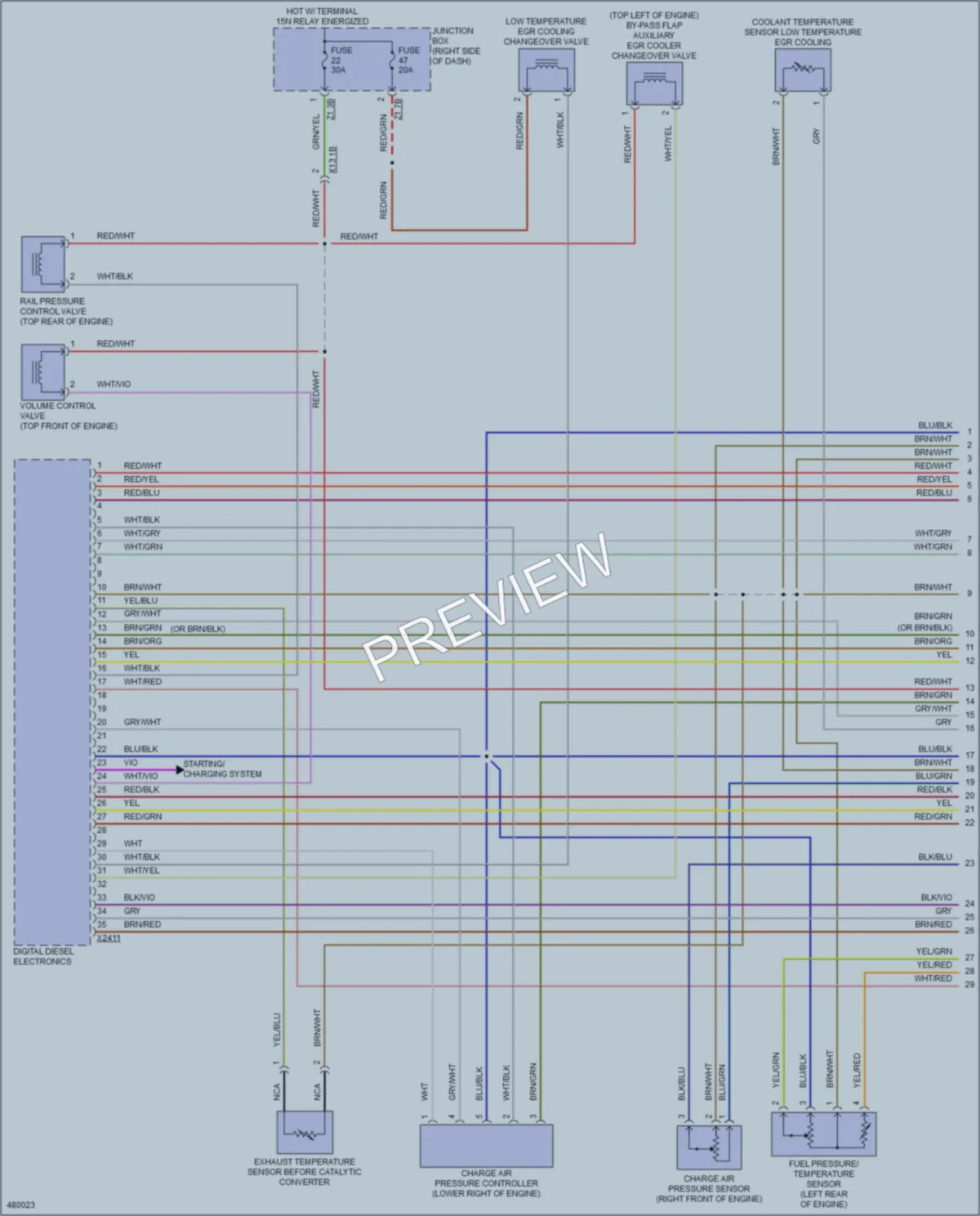 2015 BMW 740Ld Engine Performance wiring diagram preview