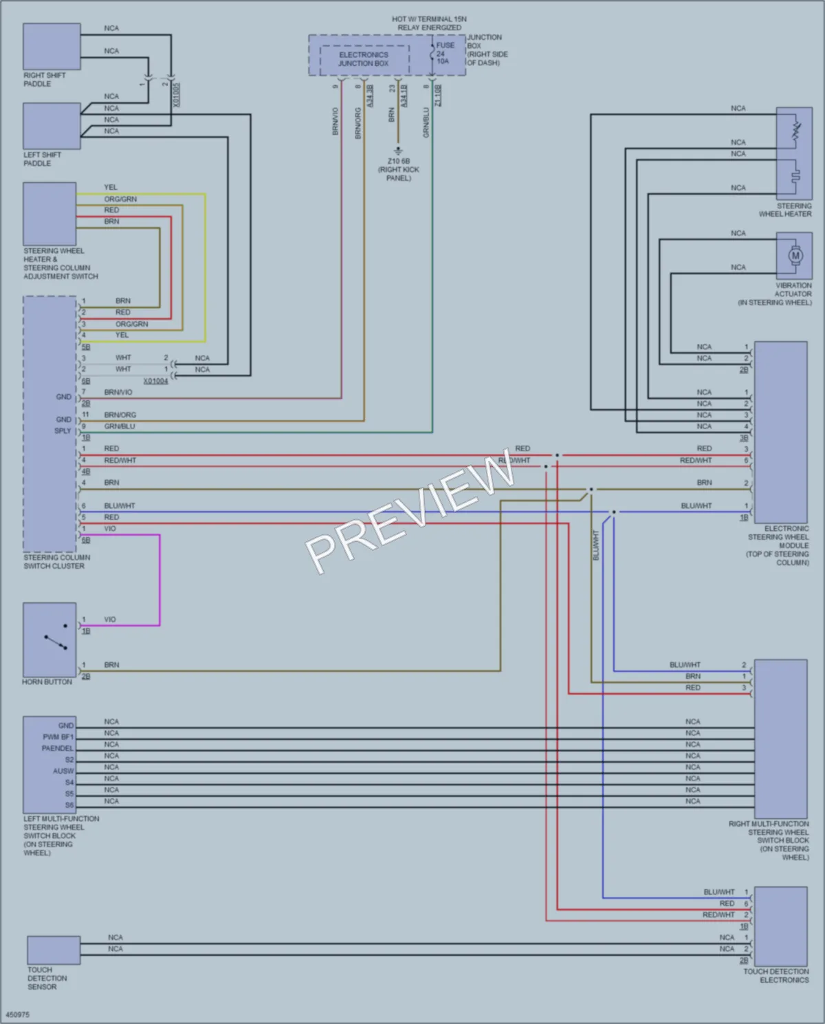 2015 BMW 740i Power Seats wiring diagram preview