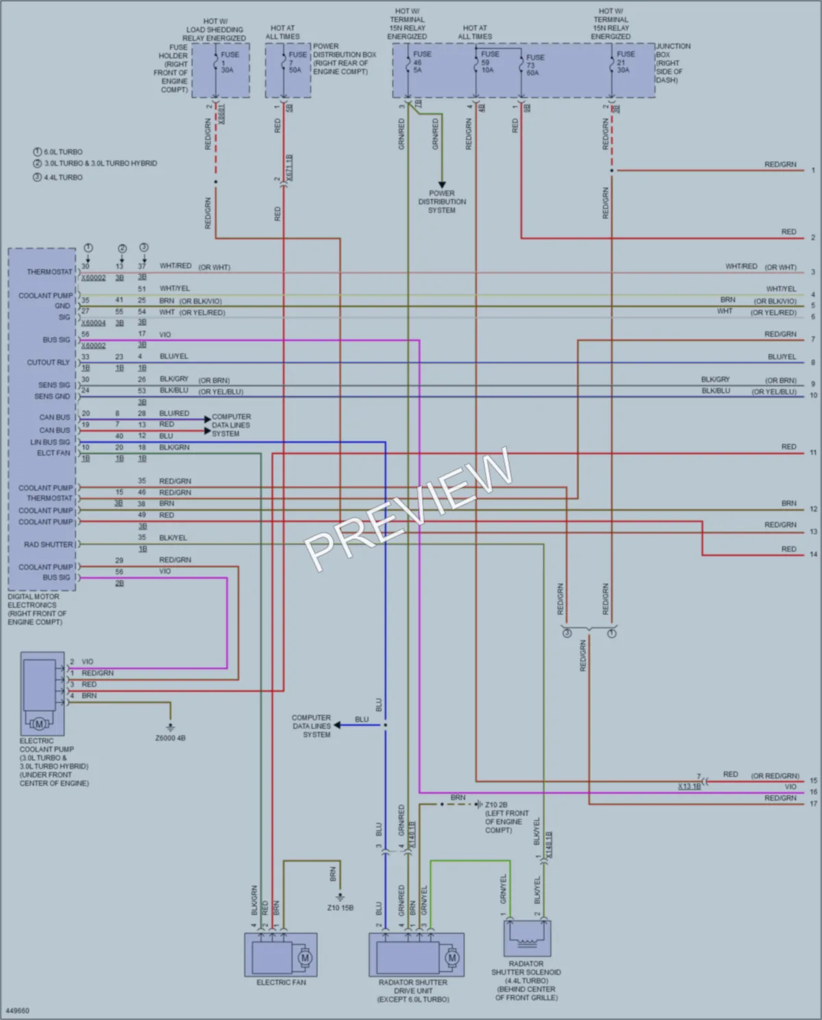 2015 BMW 750Li Cooling Fan wiring diagram preview