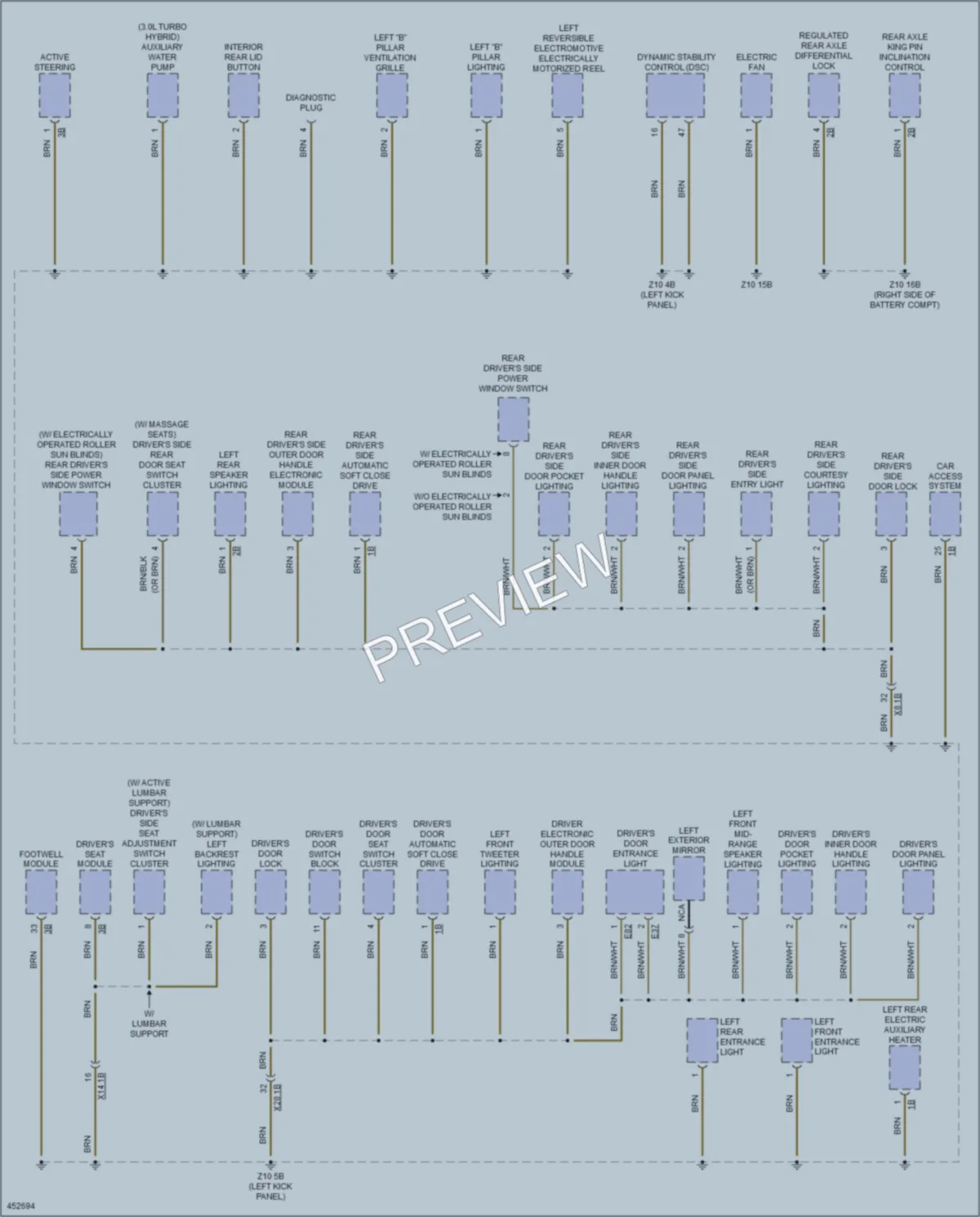 2015 BMW 750Li Ground Distribution wiring diagram preview