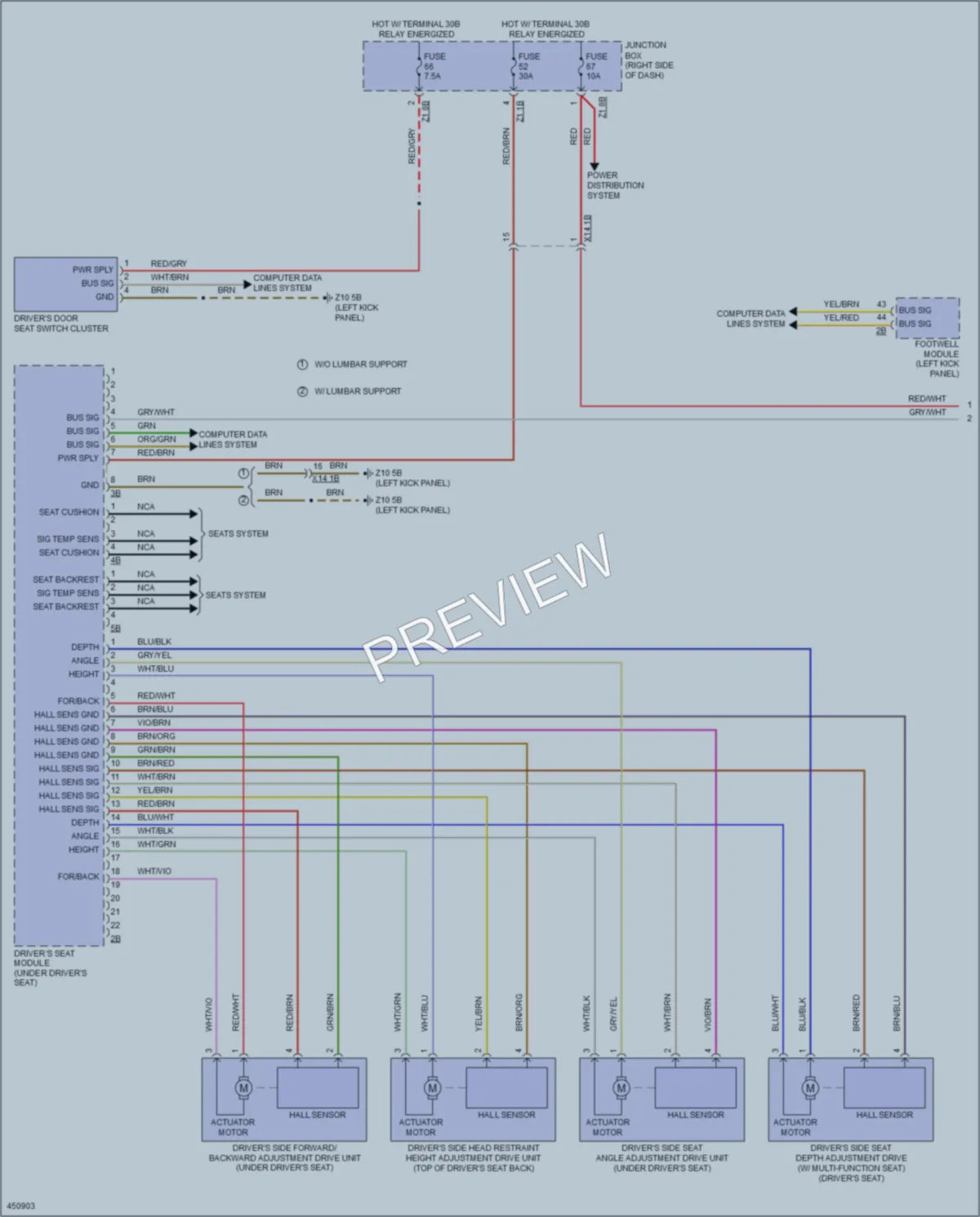 2015 BMW 750Li Memory Systems wiring diagram preview