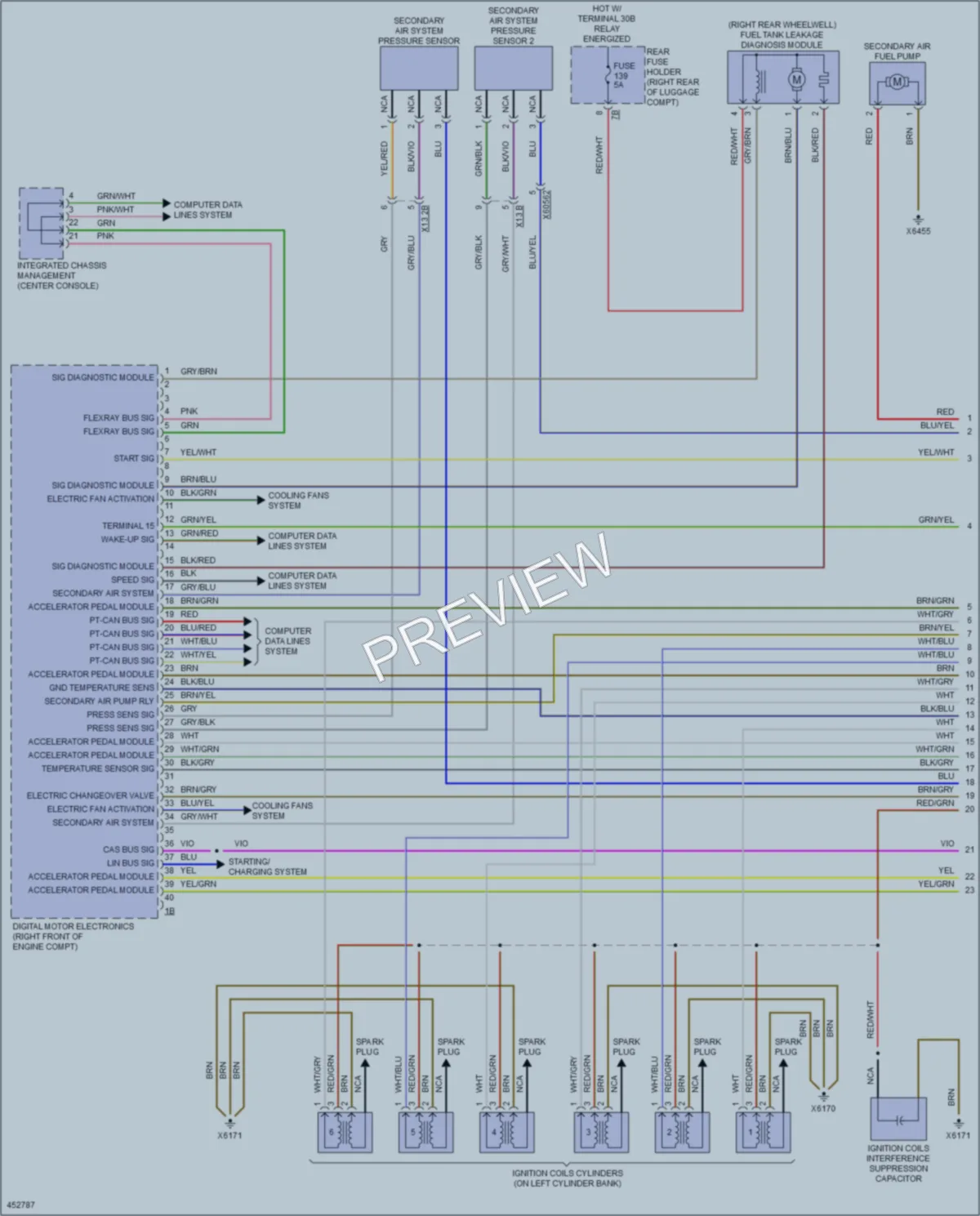 2015 BMW 760Li Engine Performance wiring diagram preview