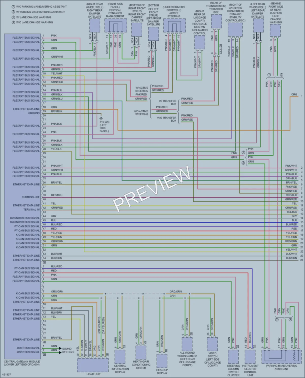 2015 BMW ActiveHybrid7 Computer Data Lines wiring diagram preview