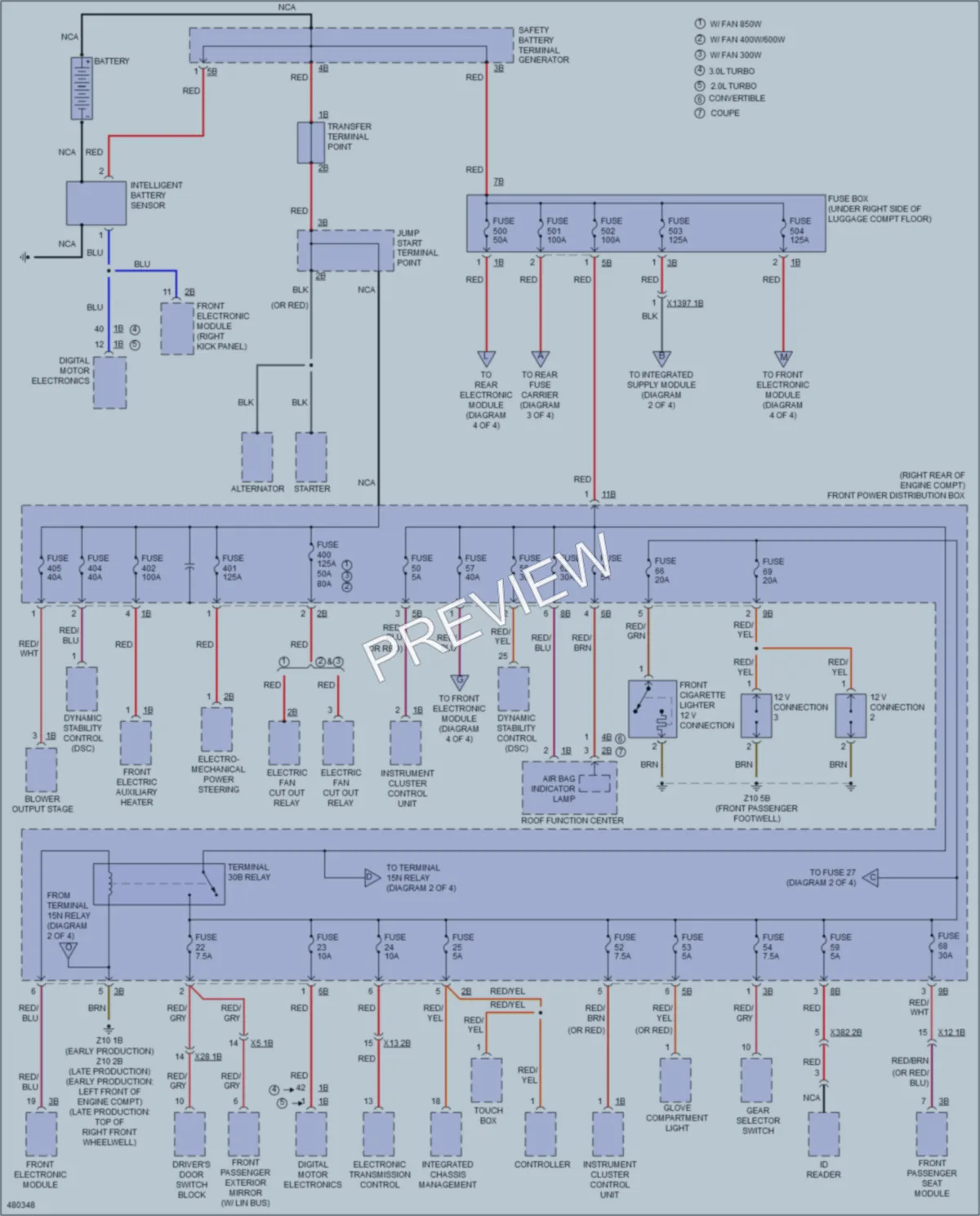 2015 BMW M235i Power Distribution wiring diagram preview
